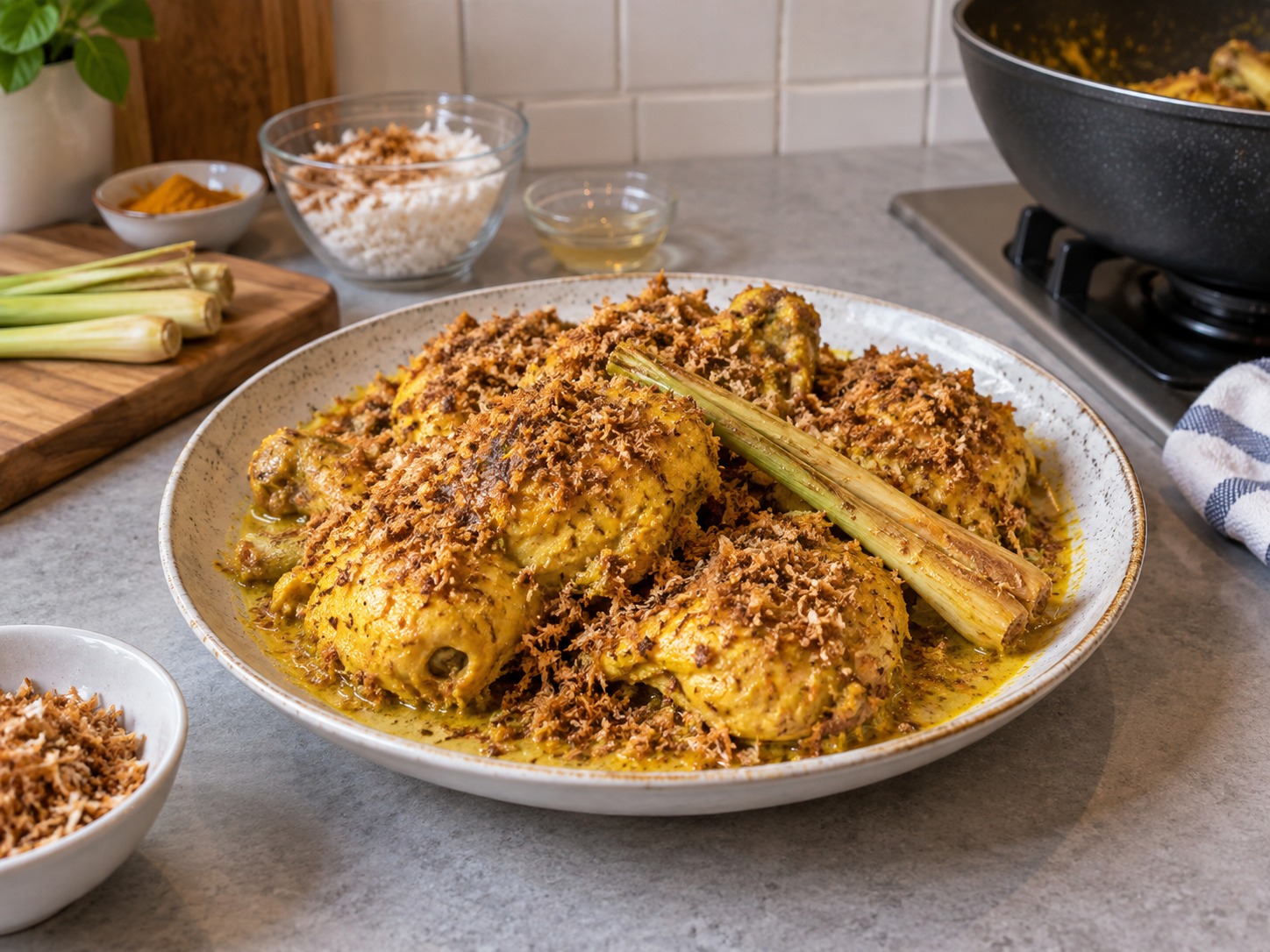 Filipino Chicken Piaparan — finished dish