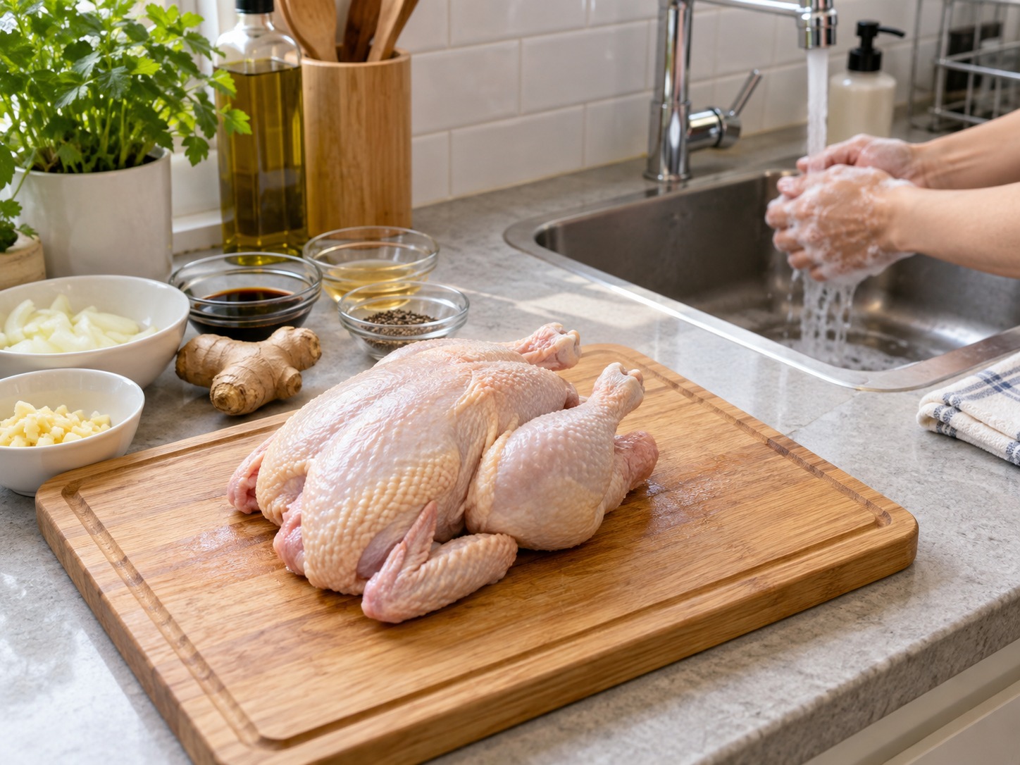 Ayam Piaparan Filipina — Pisahkan alat mentah