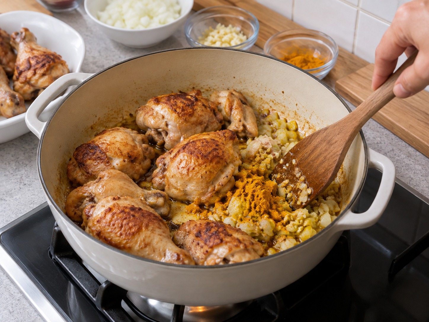 Ayam Piaparan Filipina — Tumis rempah