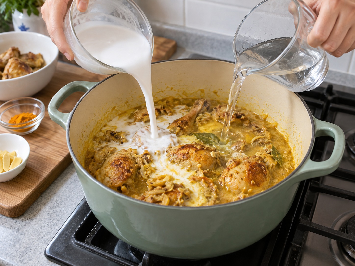 Ayam Piaparan Filipina — Masukkan cairan