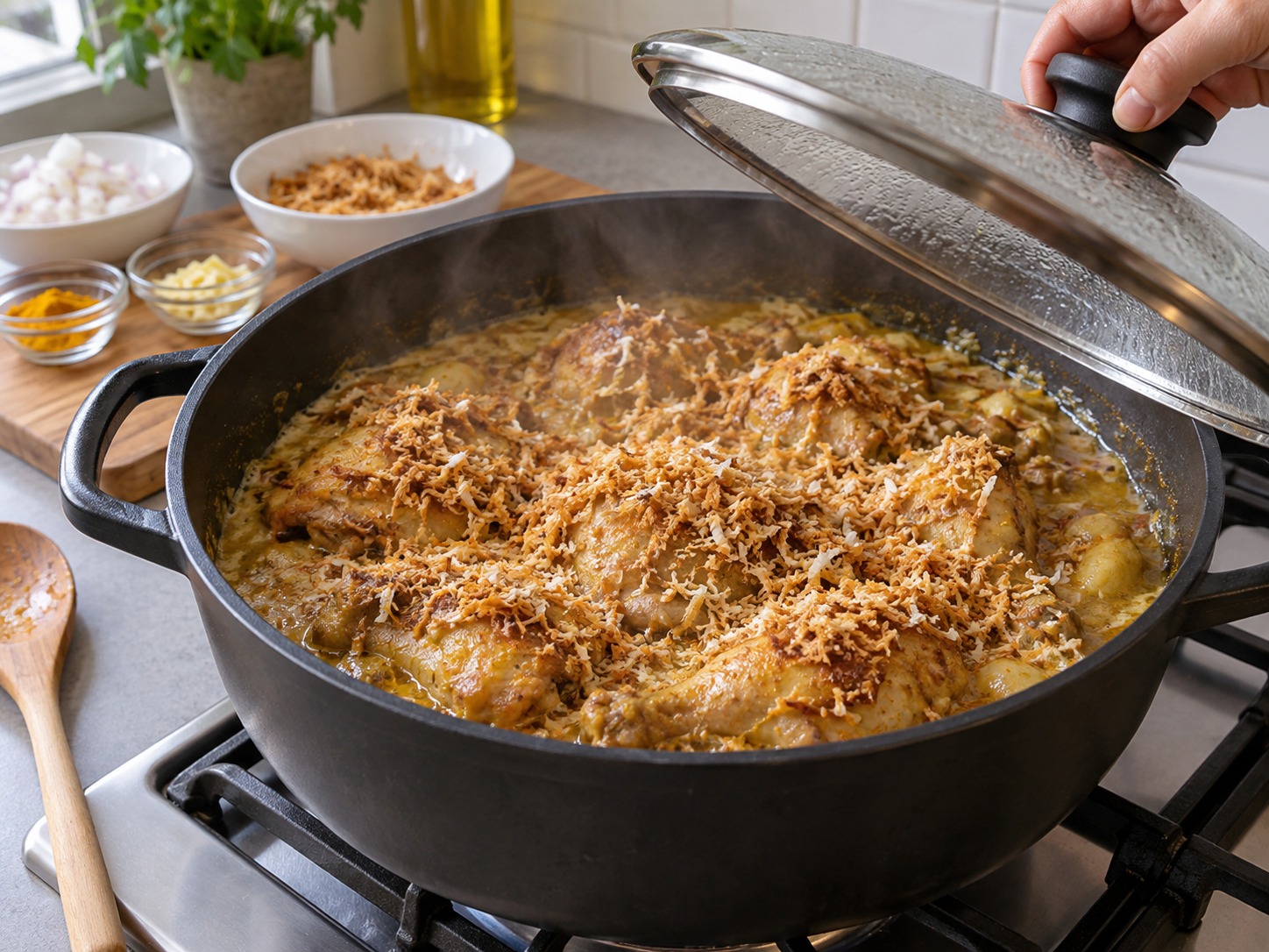 Ayam Piaparan Filipina — Rebus ayam