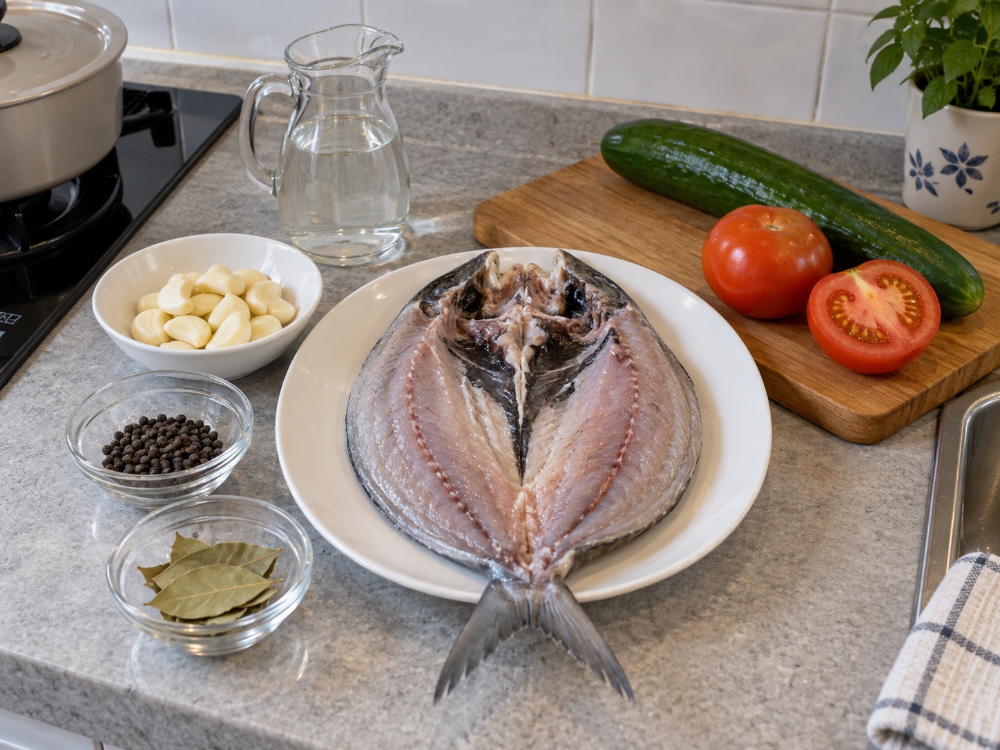 Filipino Daing na Bangus — ingredients