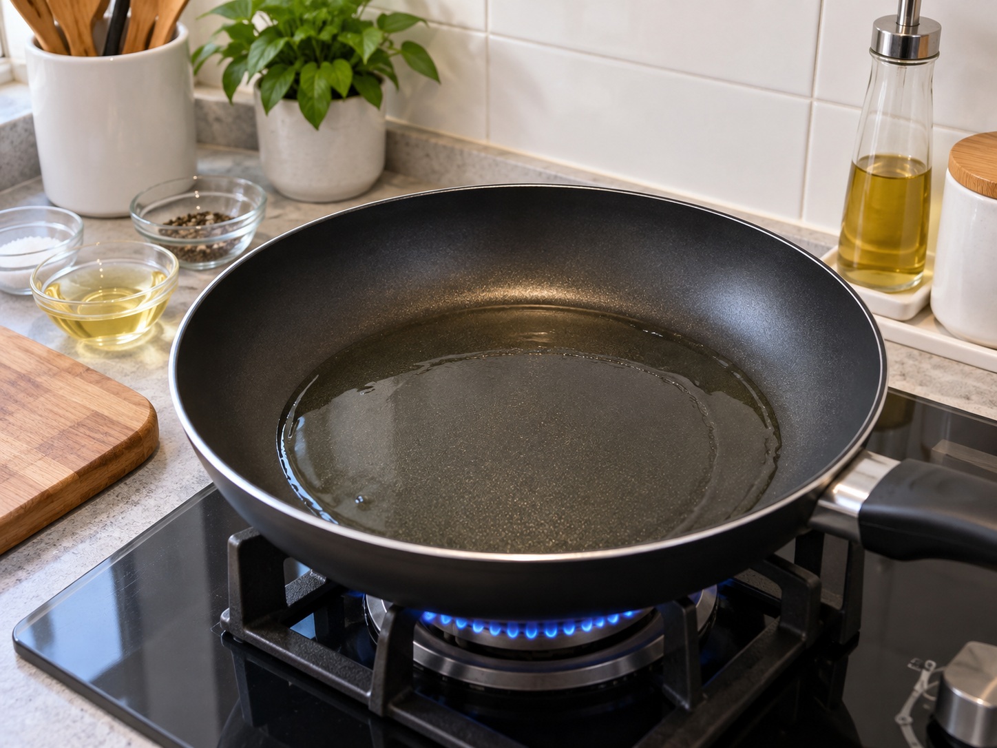 Filipino Daing na Bangus — Preheat the pan
