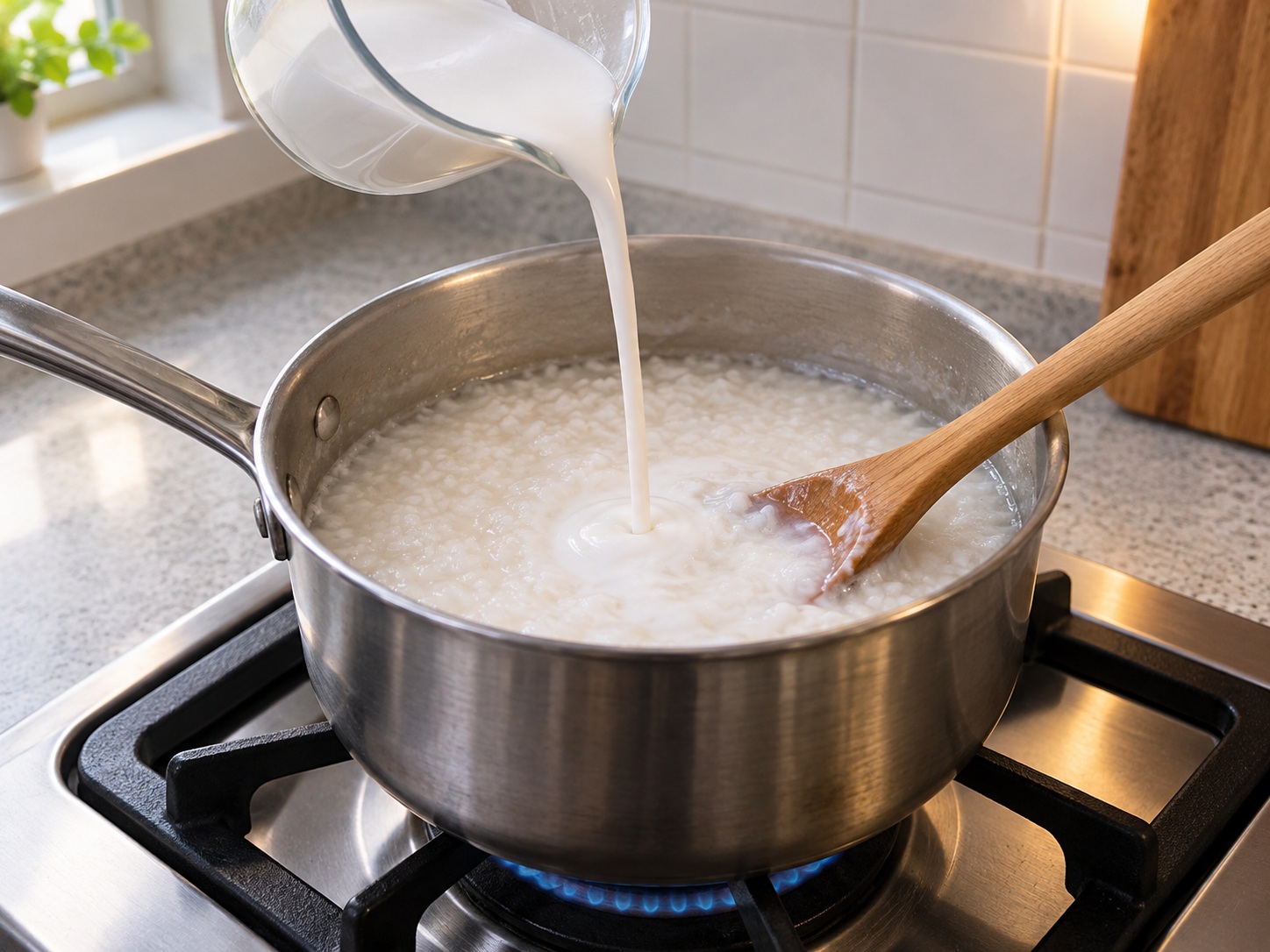 Filipino Ginataang Mais — Add coconut milk