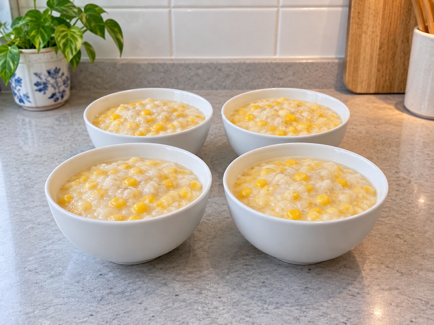 Filipino Ginataang Mais — Portion safely