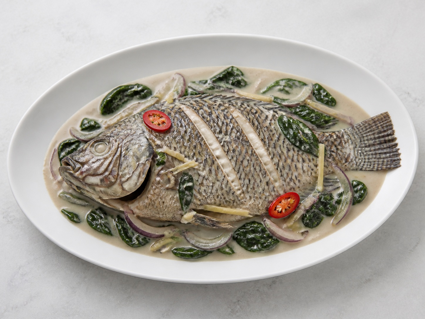 菲律賓椰香羅非魚 — 完成菜式