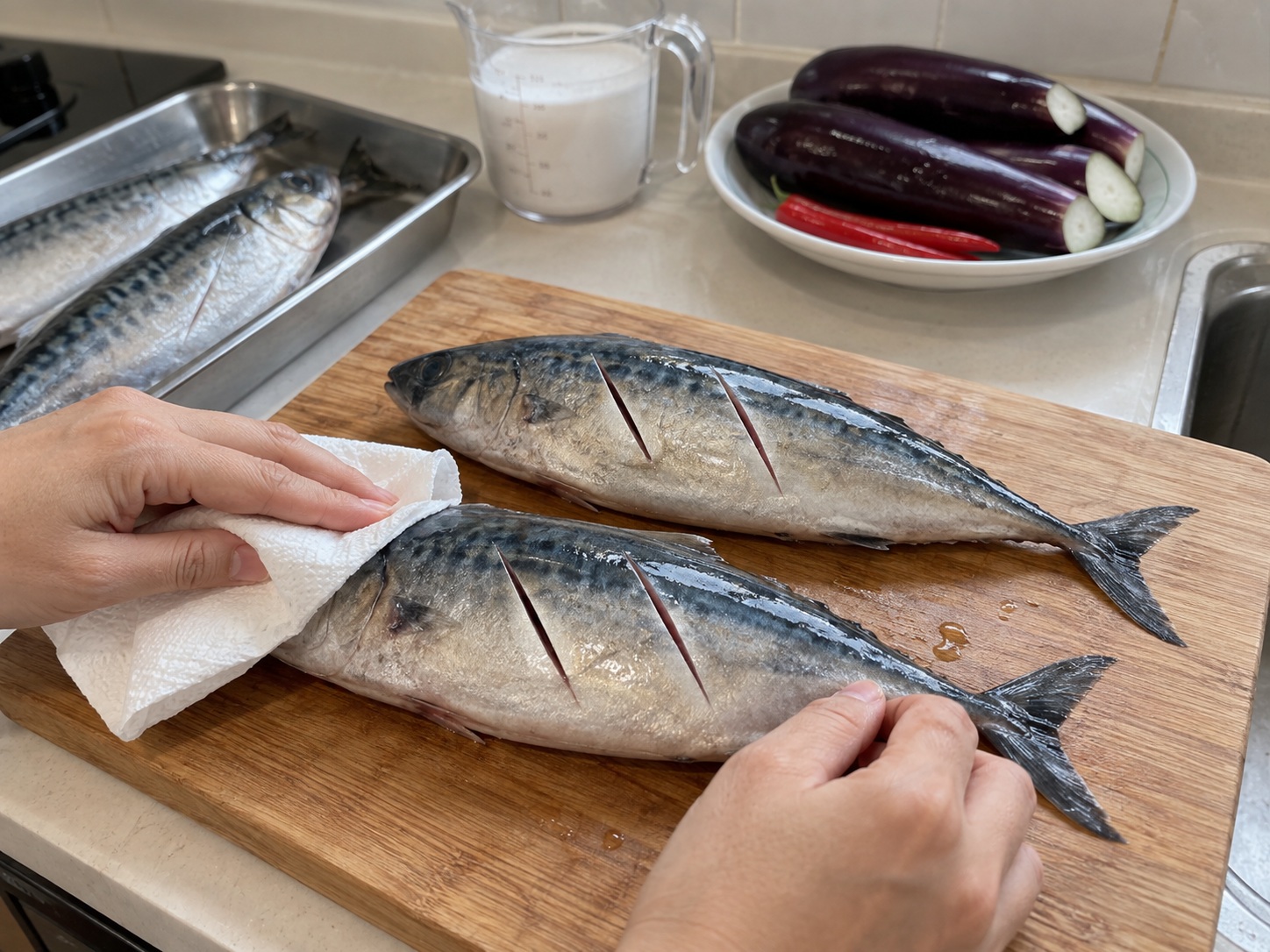 Mackerel sa Gata — Ihanda ang isda