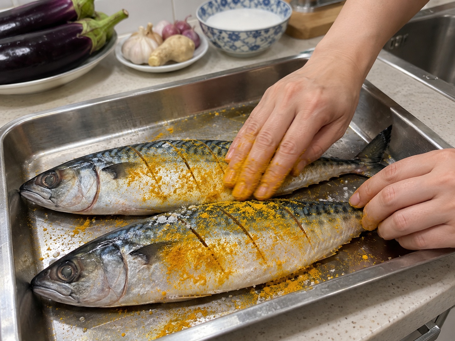 Mackerel sa Gata — Timplahan ang isda