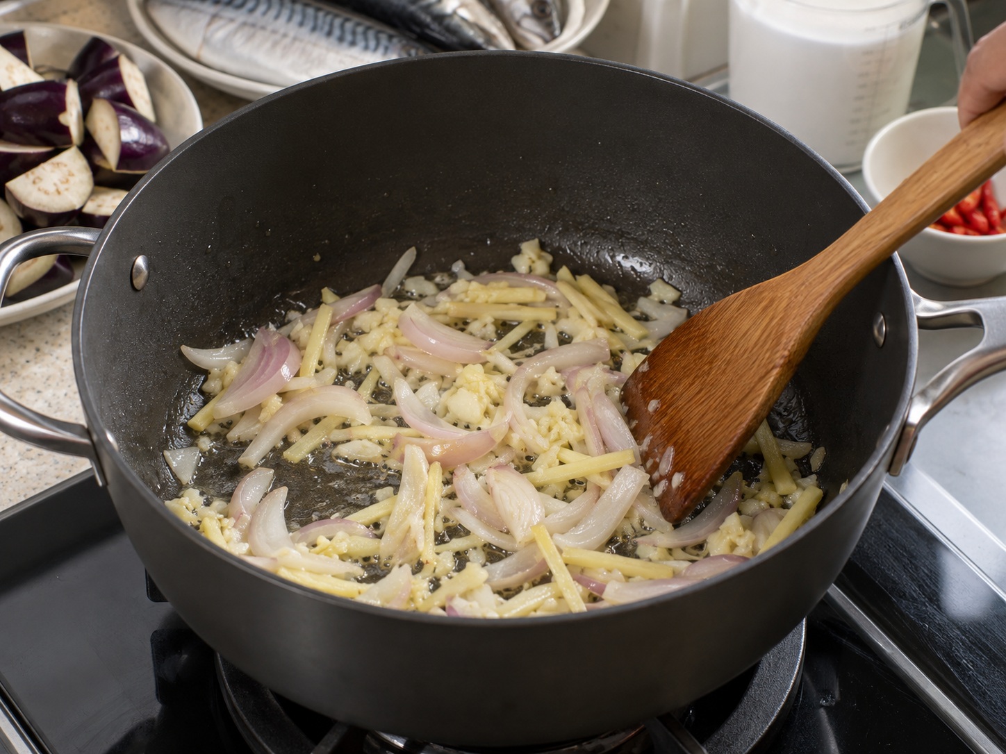 Mackerel sa Gata — Igisa ang aromatics