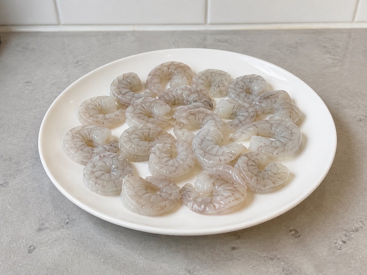 Filipino Sautéed Chayote with Shrimp — Clean shrimp
