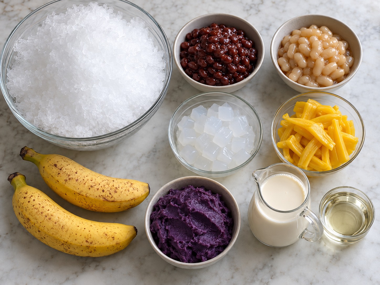 菲律賓雜果刨冰 Halo-Halo — 材料
