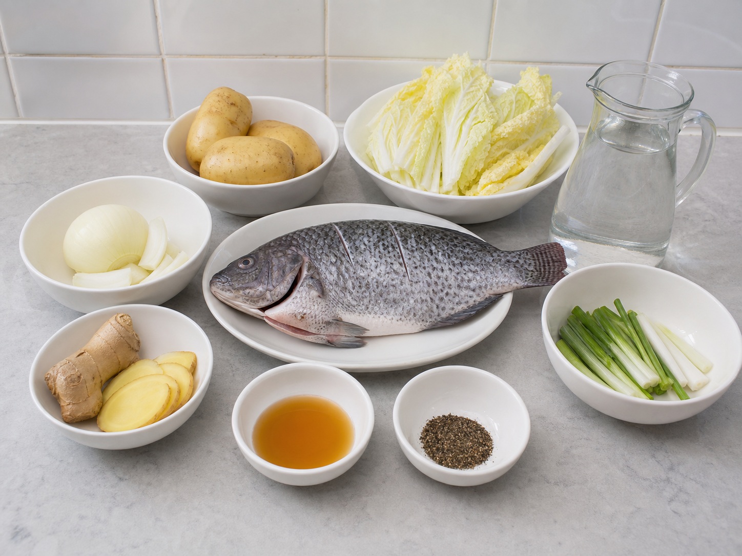 Sup Ikan Jahe Filipina — ringkasan bahan