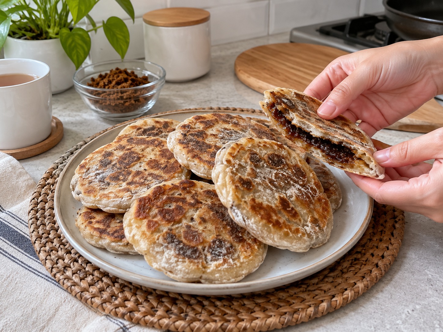 Piaya na Muscovado — natapos na ulam