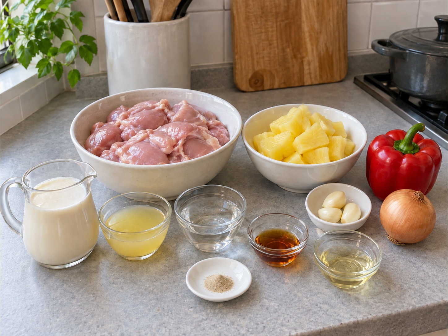 Filipino Pininyahang Manok — ingredients