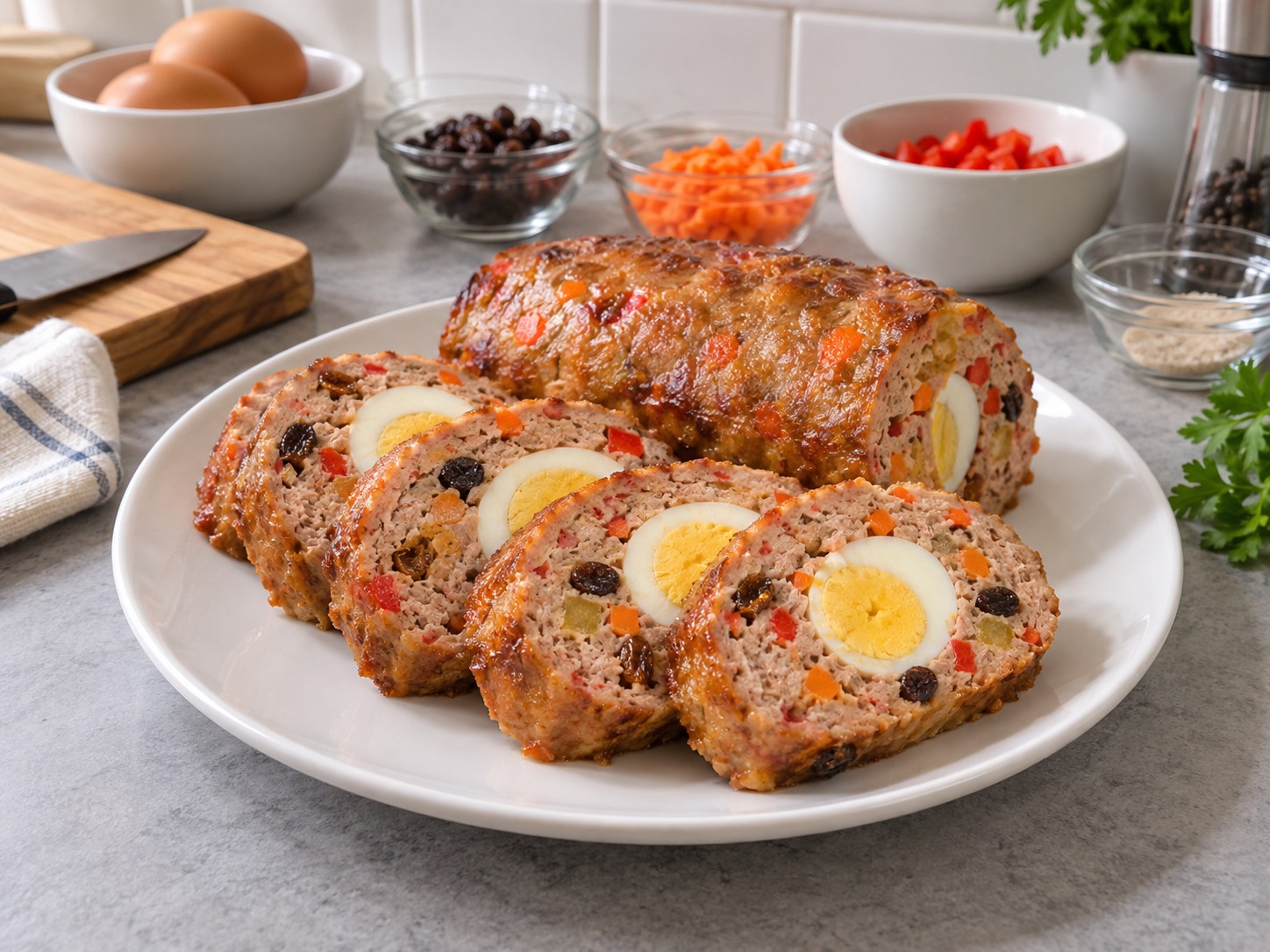 Filipino Pork Embutido — natapos na ulam