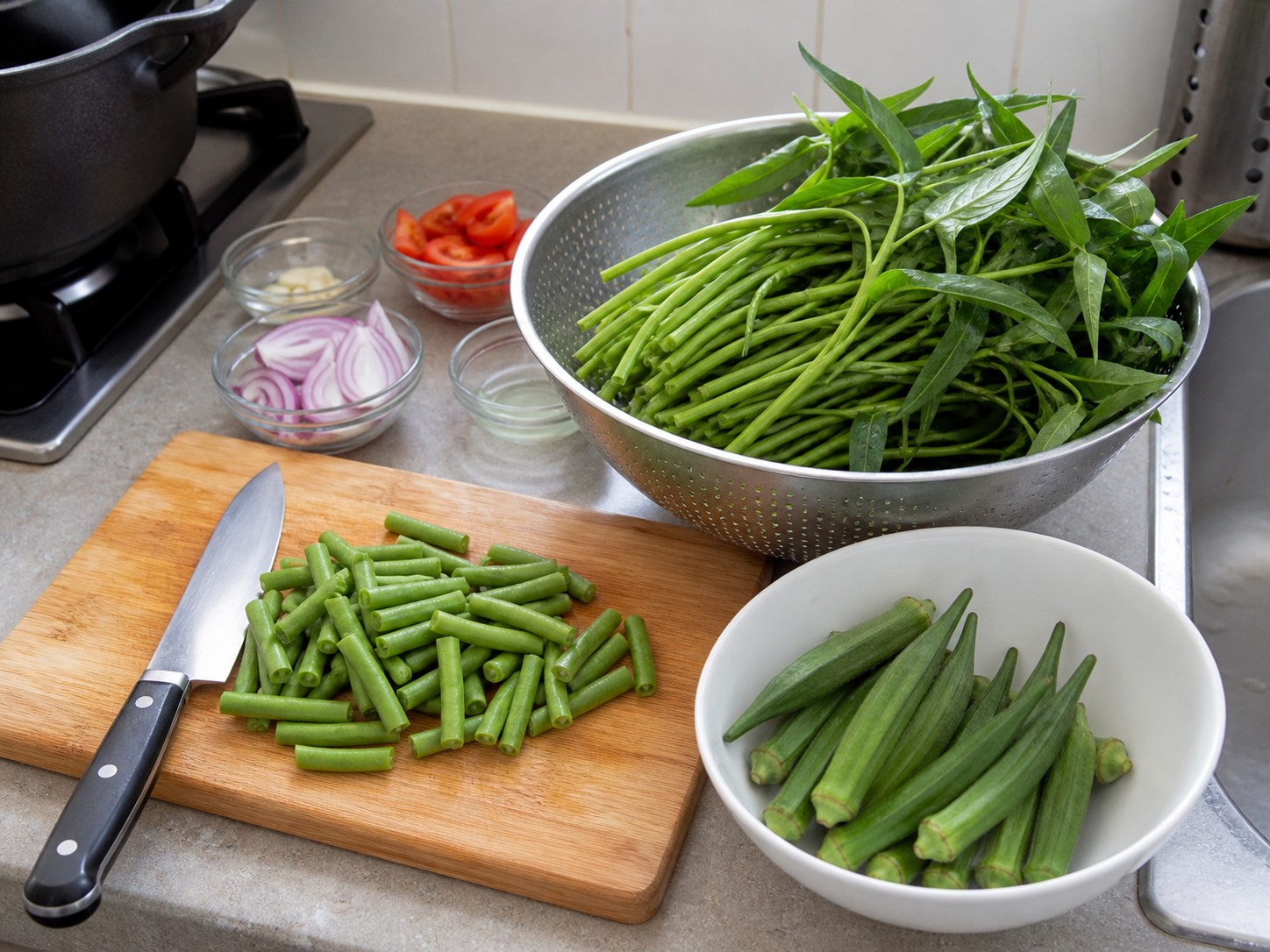 Sinigang Babi Filipina — langkah 5
