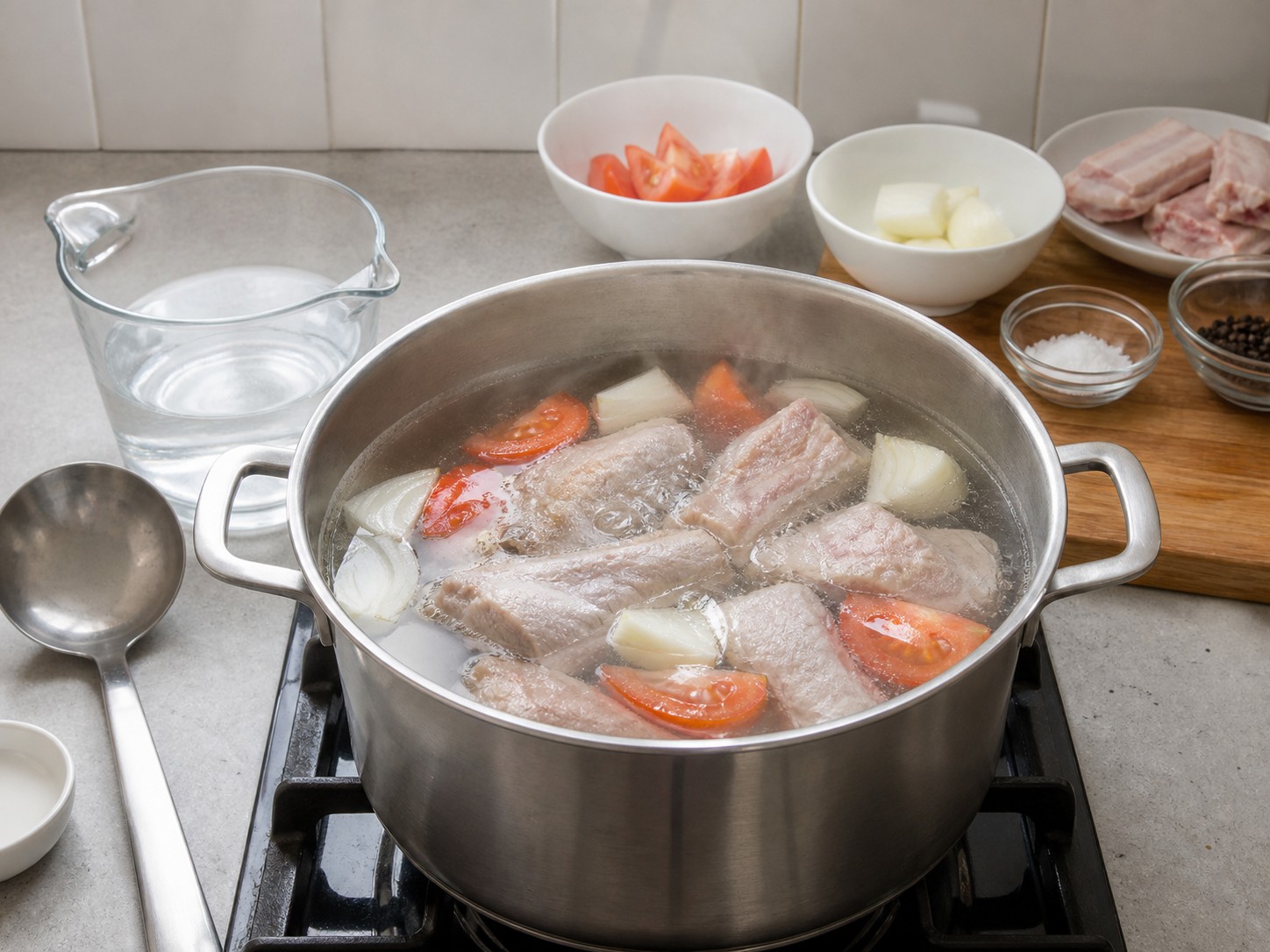 Sinigang Babi Filipina — langkah 7