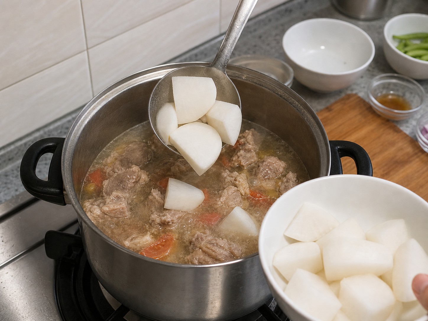 Sinigang Babi Filipina — langkah 9