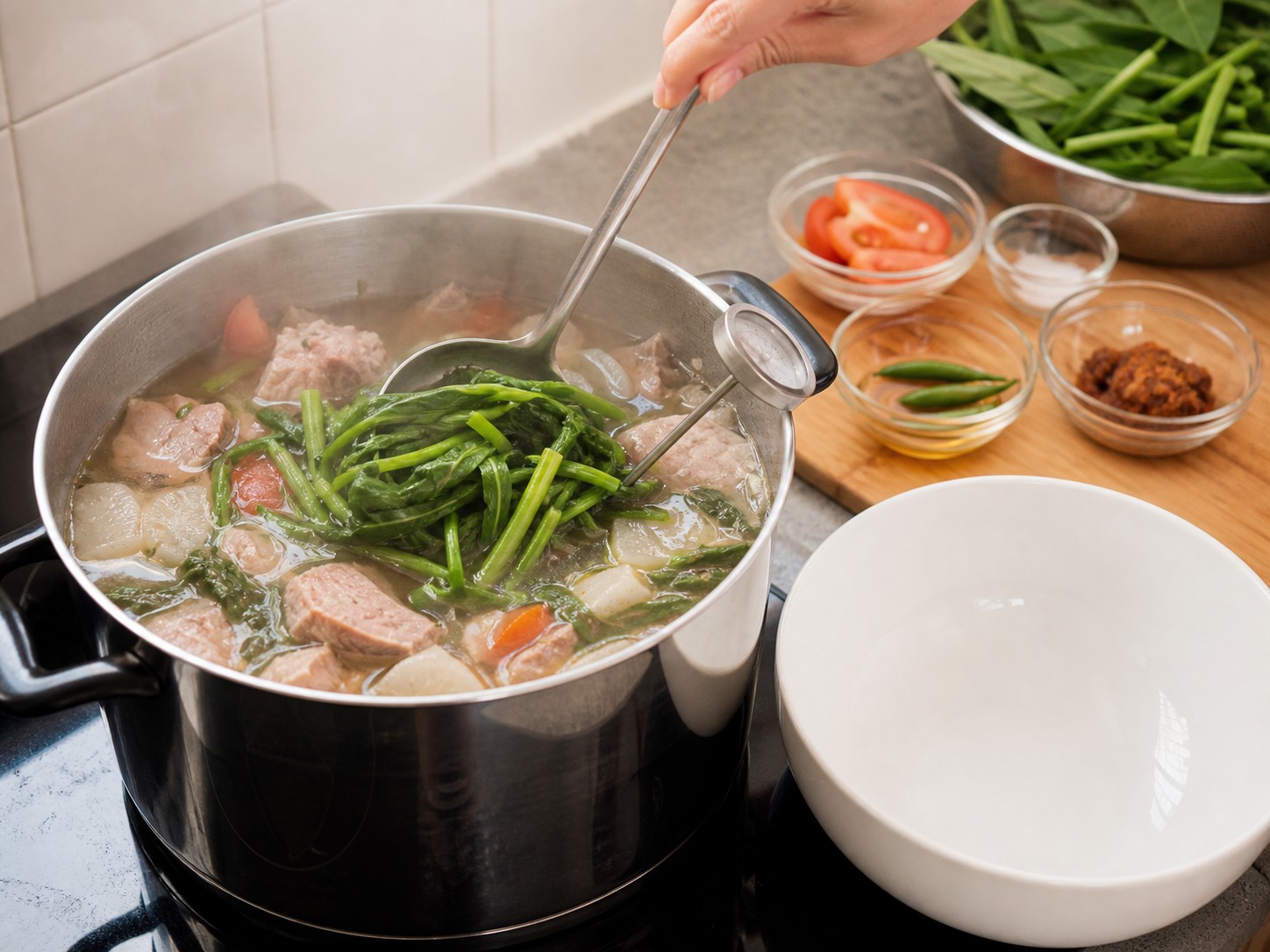 Sinigang Babi Filipina — langkah 12