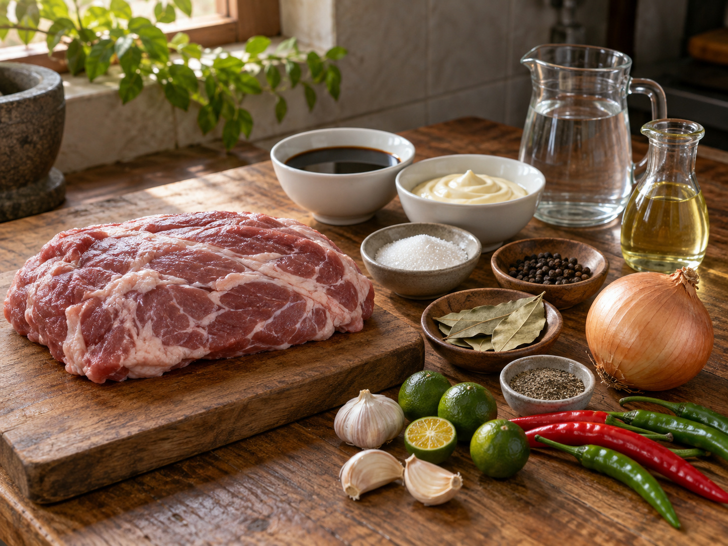 Filipino Pork Sisig — mga sangkap