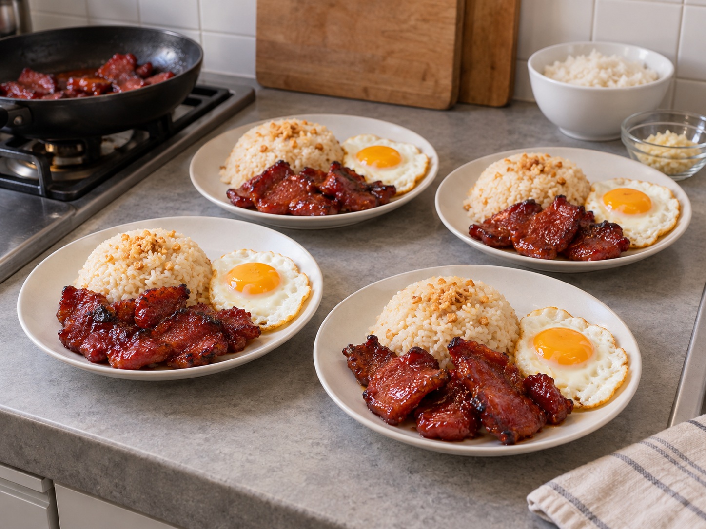Tocino Babi Silog Filipina — Sajikan panas