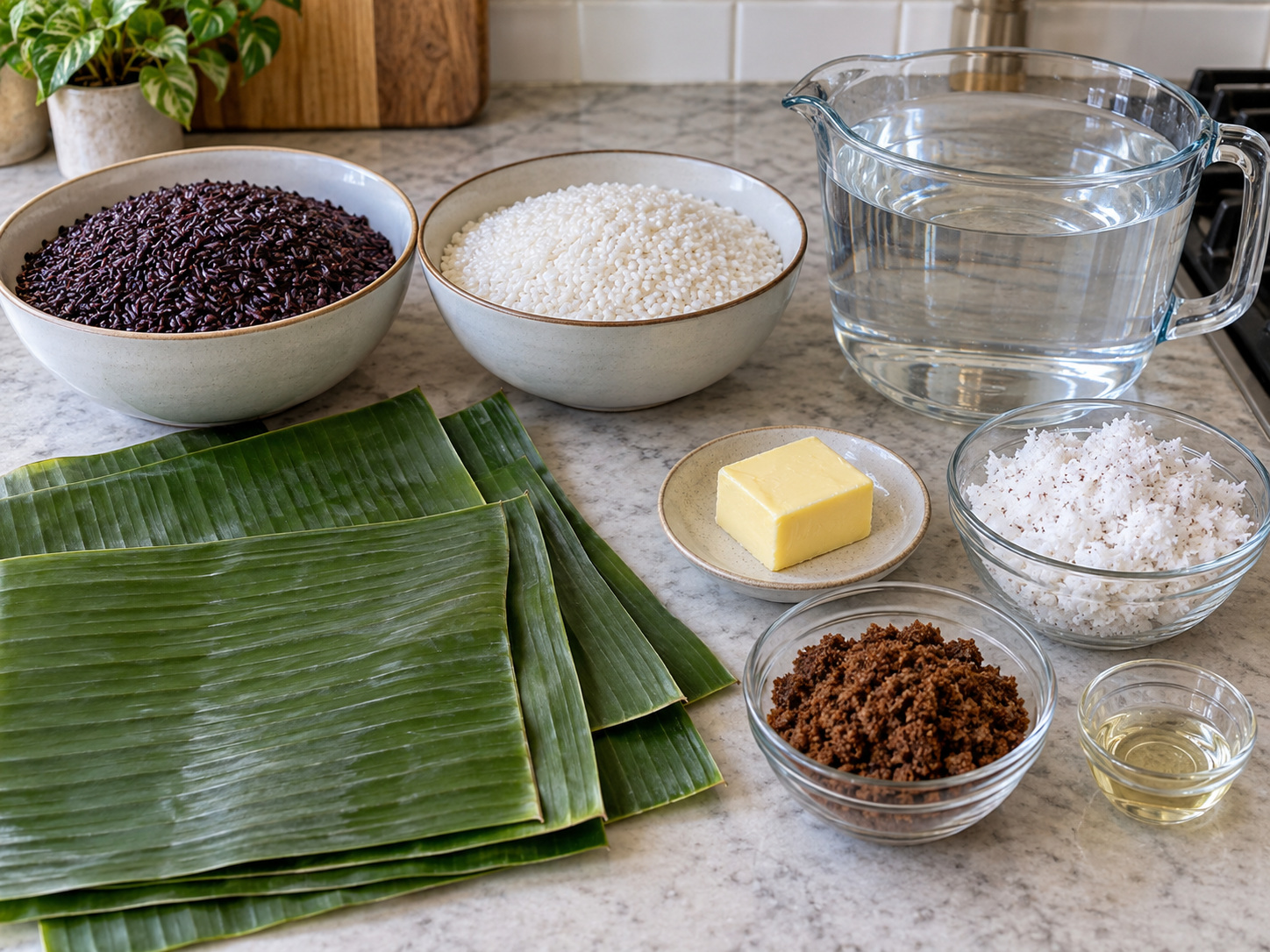 菲律賓紫糯米筒糕 Puto Bumbong — 材料