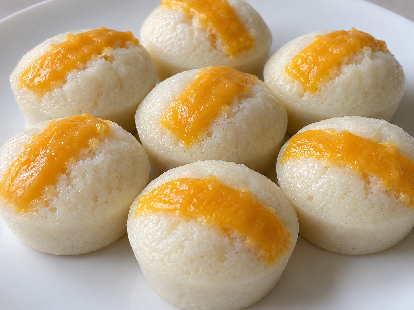 Puto na may Keso — natapos na ulam