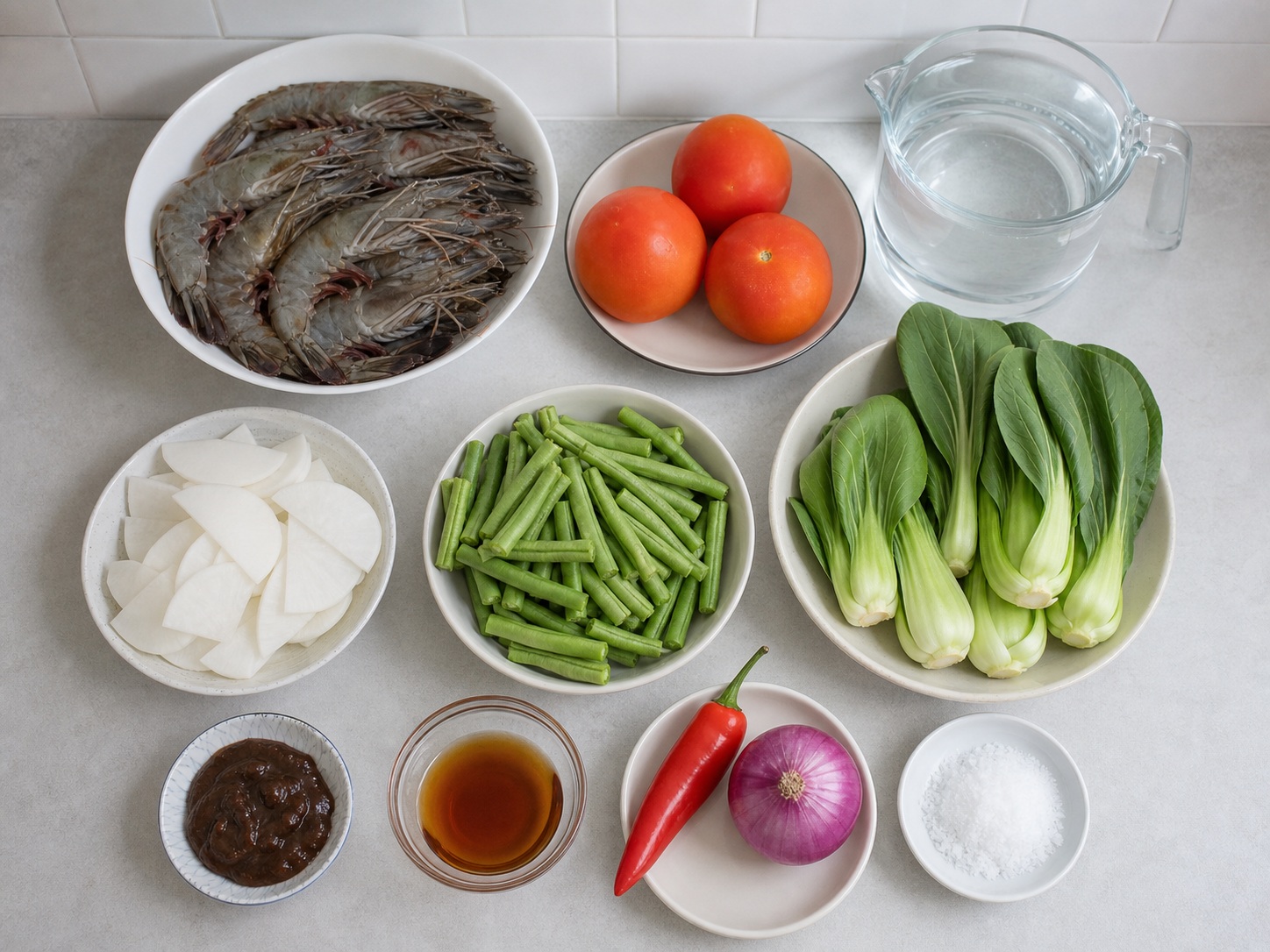 Sinigang Udang Filipina — ingredients overview