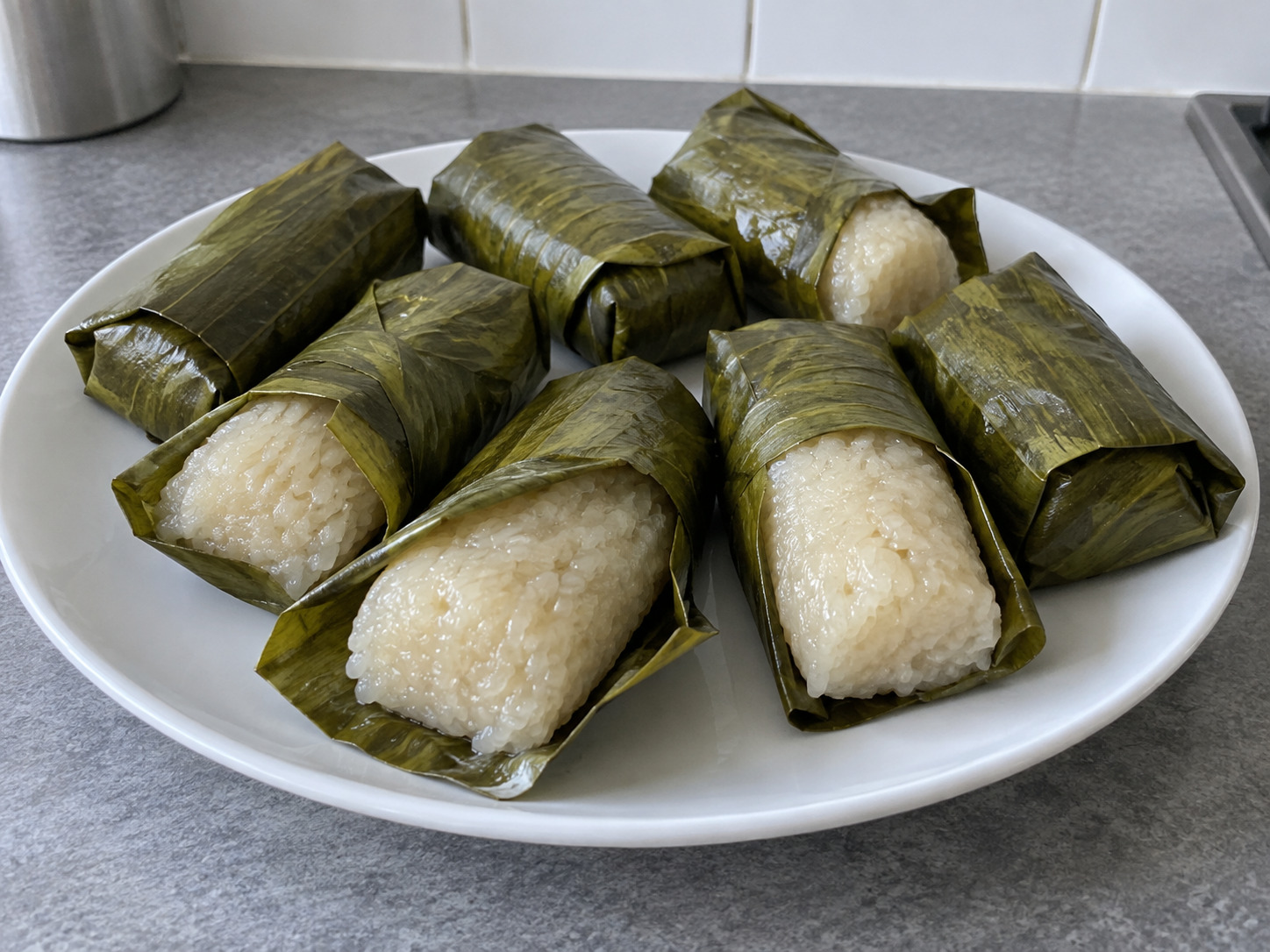 菲律賓椰香糯米葉包 Suman — 完成圖