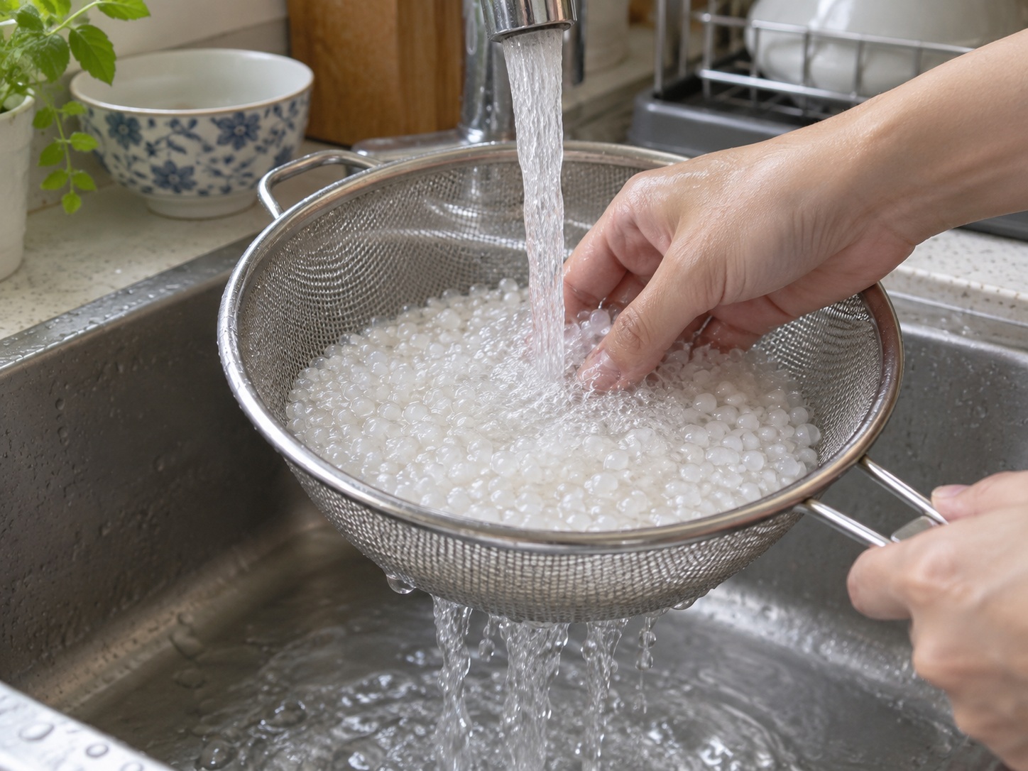 Tahu Sutra dengan Sirup Filipina — Bilas mutiara sagu
