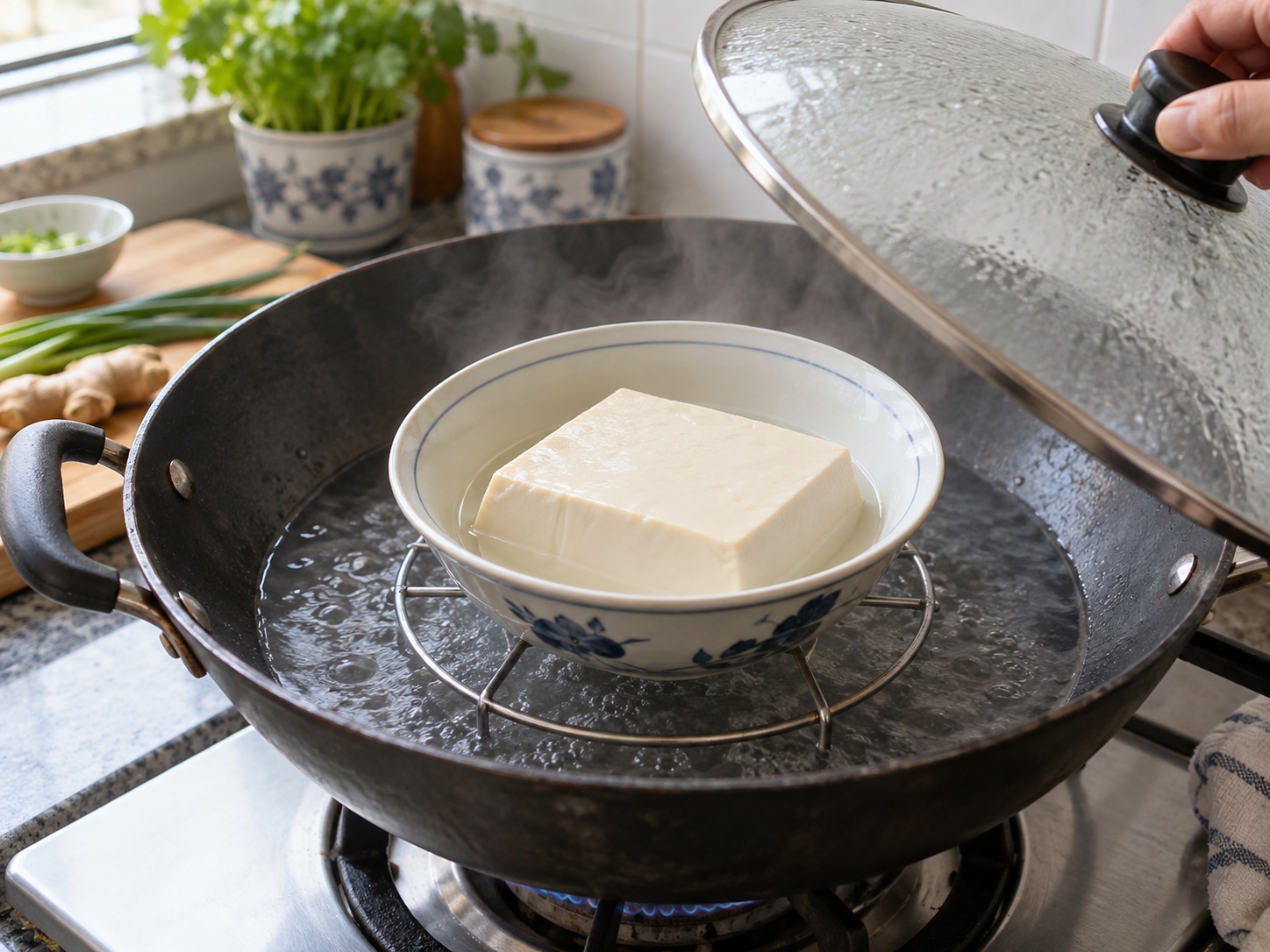 Tahu Sutra dengan Sirup Filipina — Hangatkan tahu dengan tim