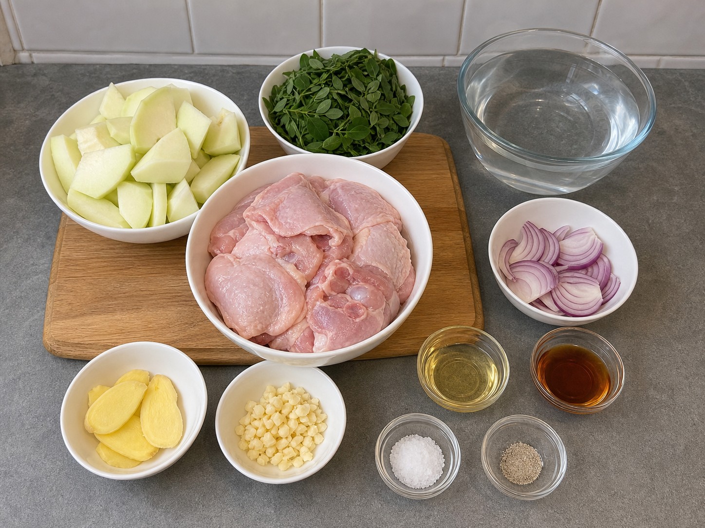 Filipino Tinola Chicken Soup — ingredient overview