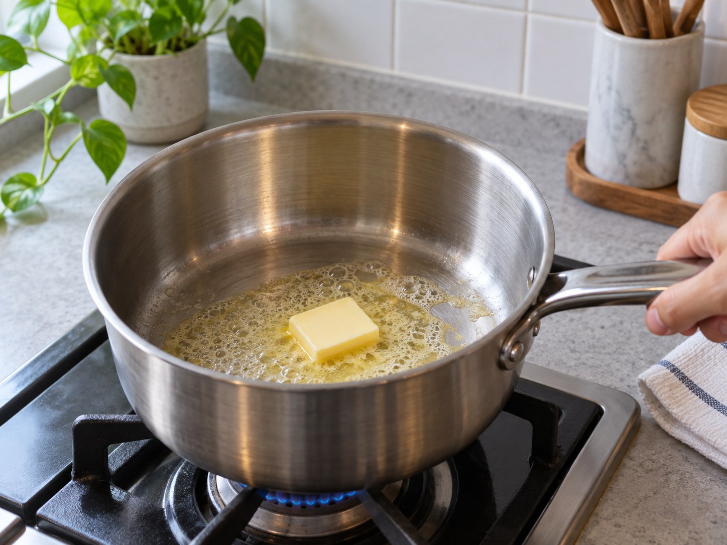 Filipino Ube Halaya — Melt the butter