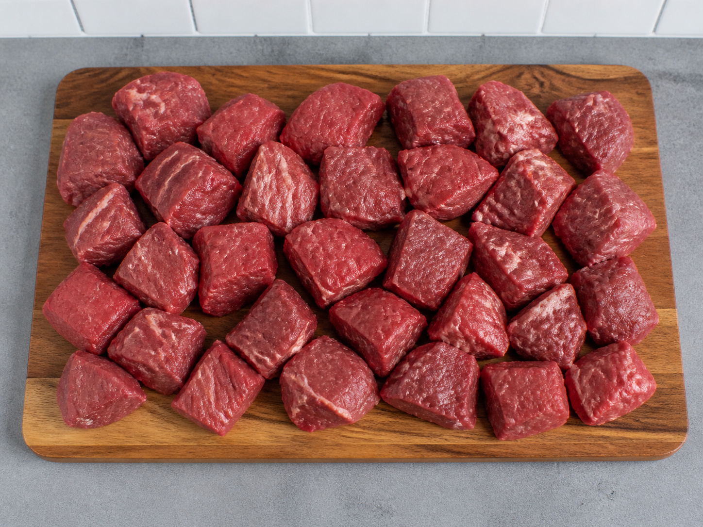 French Beef Bourguignon-Style Stew — Cut the beef