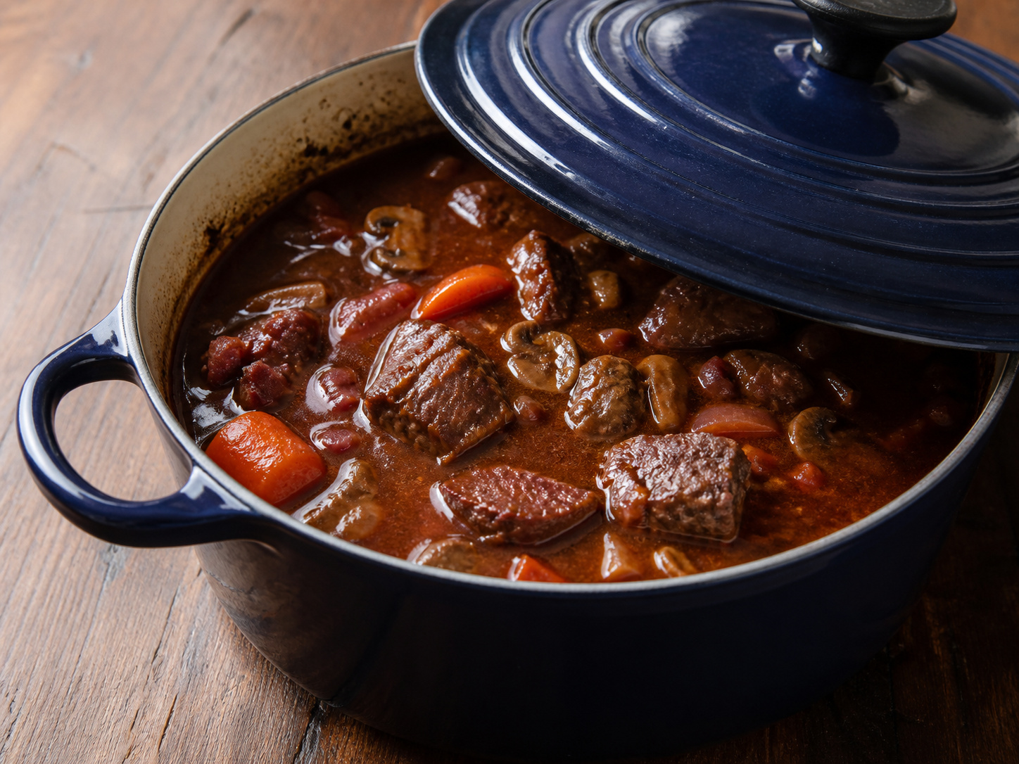 French Beef Bourguignon-Style Stew — Braise covered