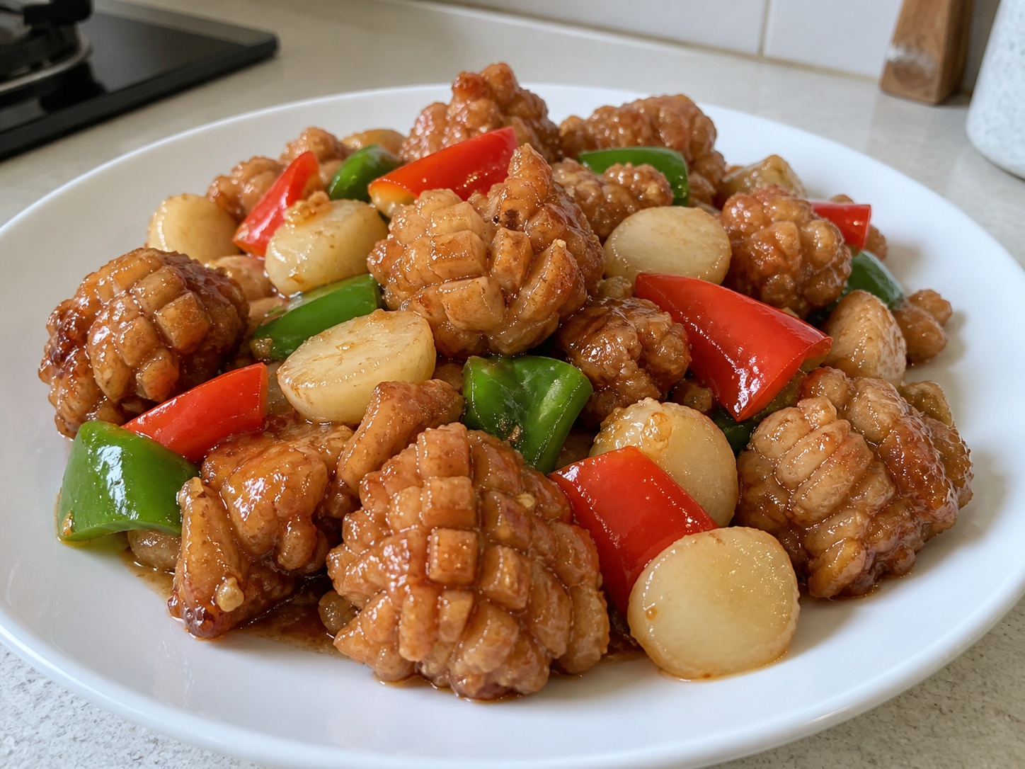Babi Leci Fujian — hidangan selesai