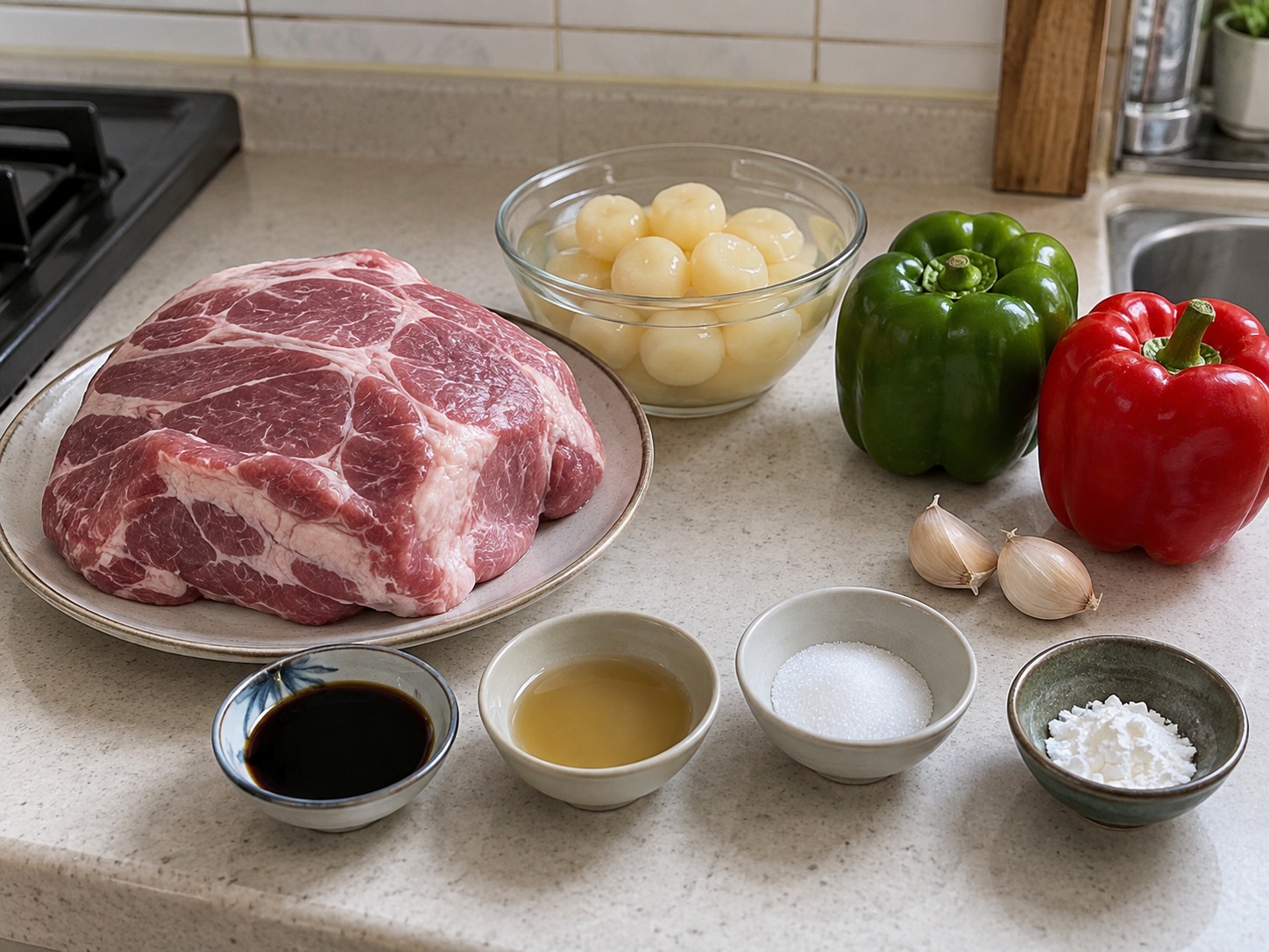 福建荔枝肉 — 材料