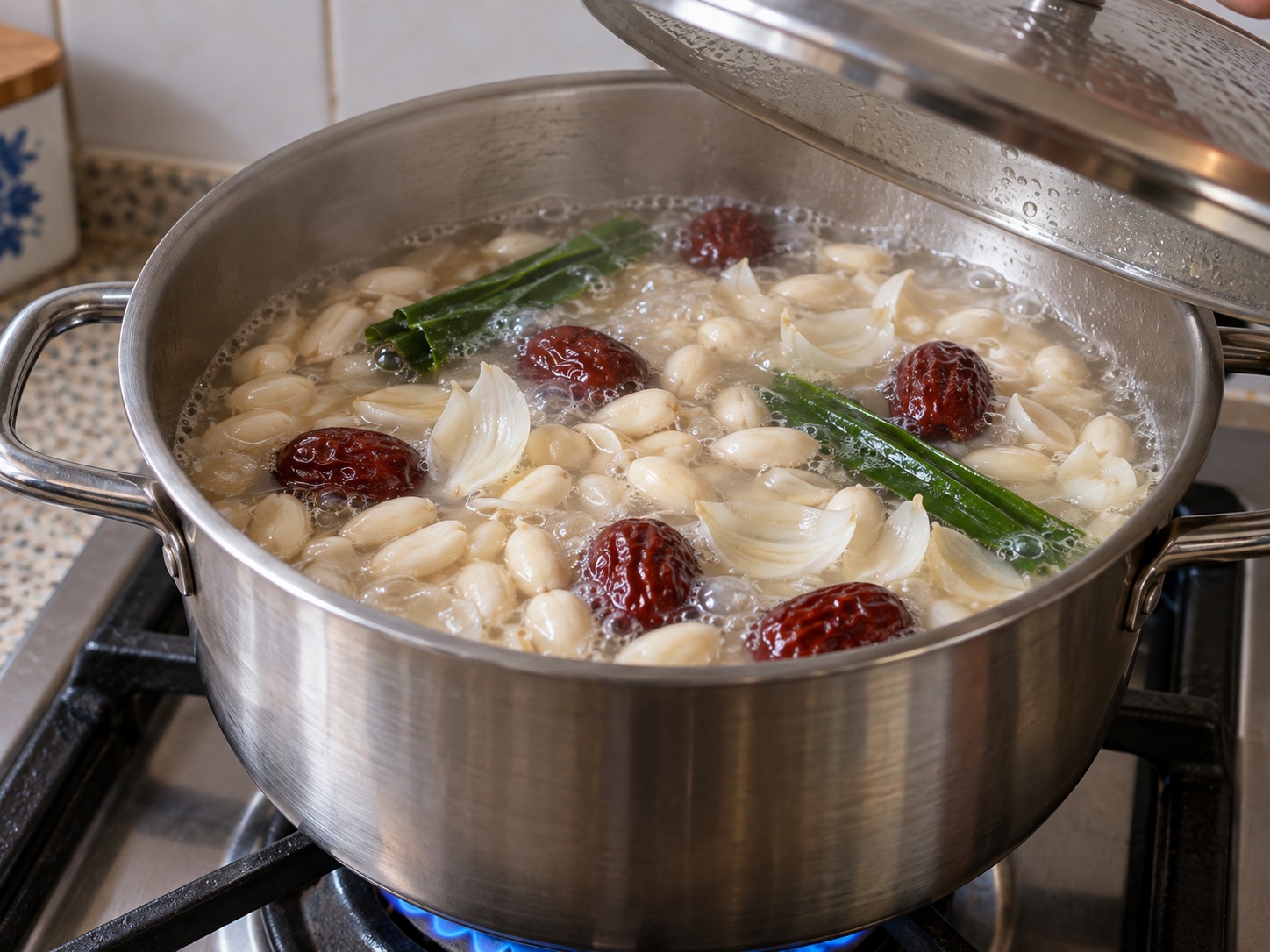 福建花生湯 — 轉小火慢煮