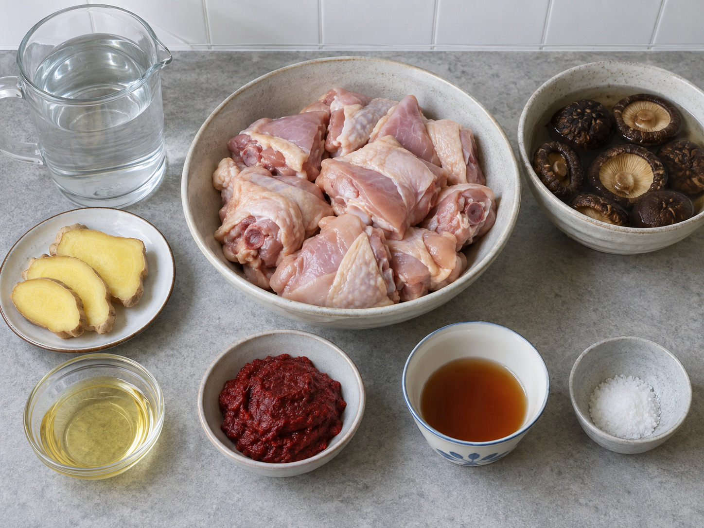 Fujian Red Rice Wine Lees Chicken Soup — ingredients