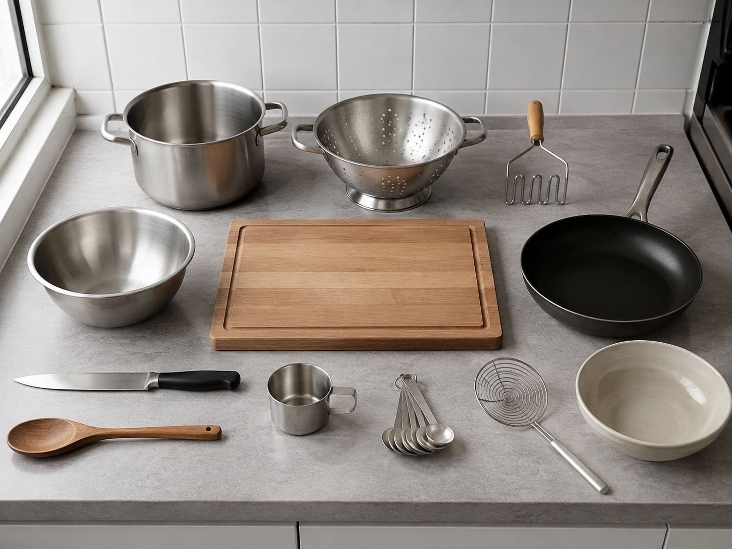 German Potato Dumplings na may Mushroom Ragout — tools overview
