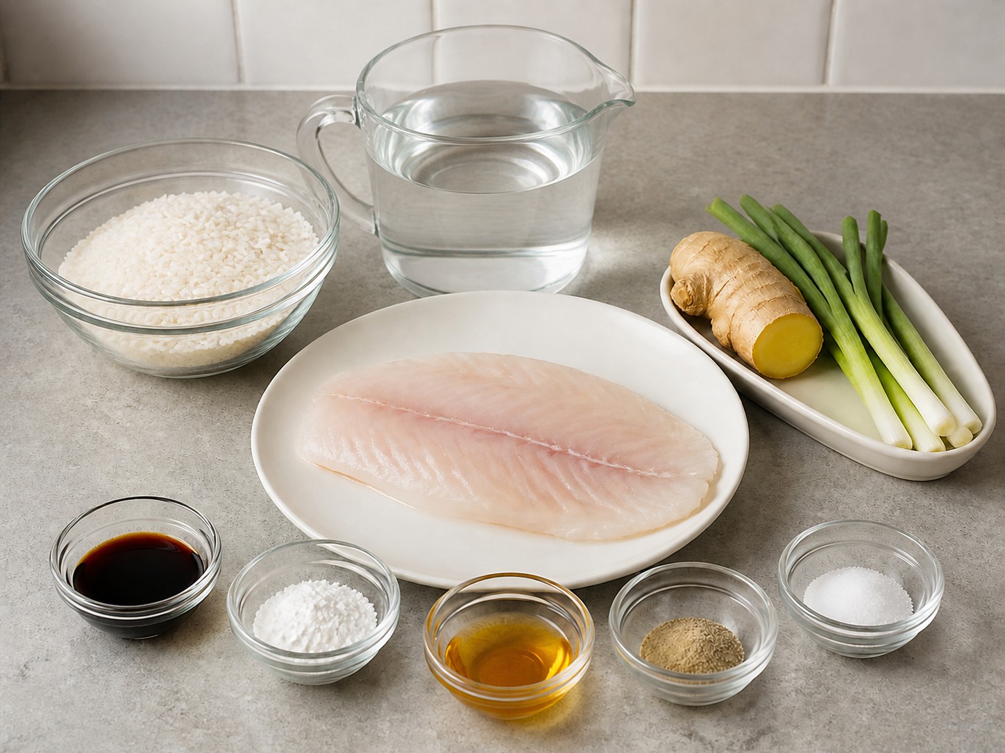 Ginger Fish Fillet Congee — ingredient overview