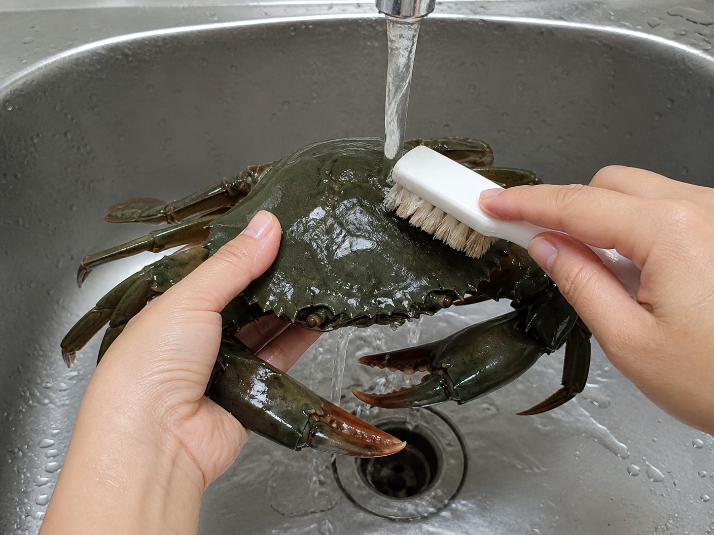 Kepiting Tumis Jahe dan Daun Bawang — Sikat kepiting