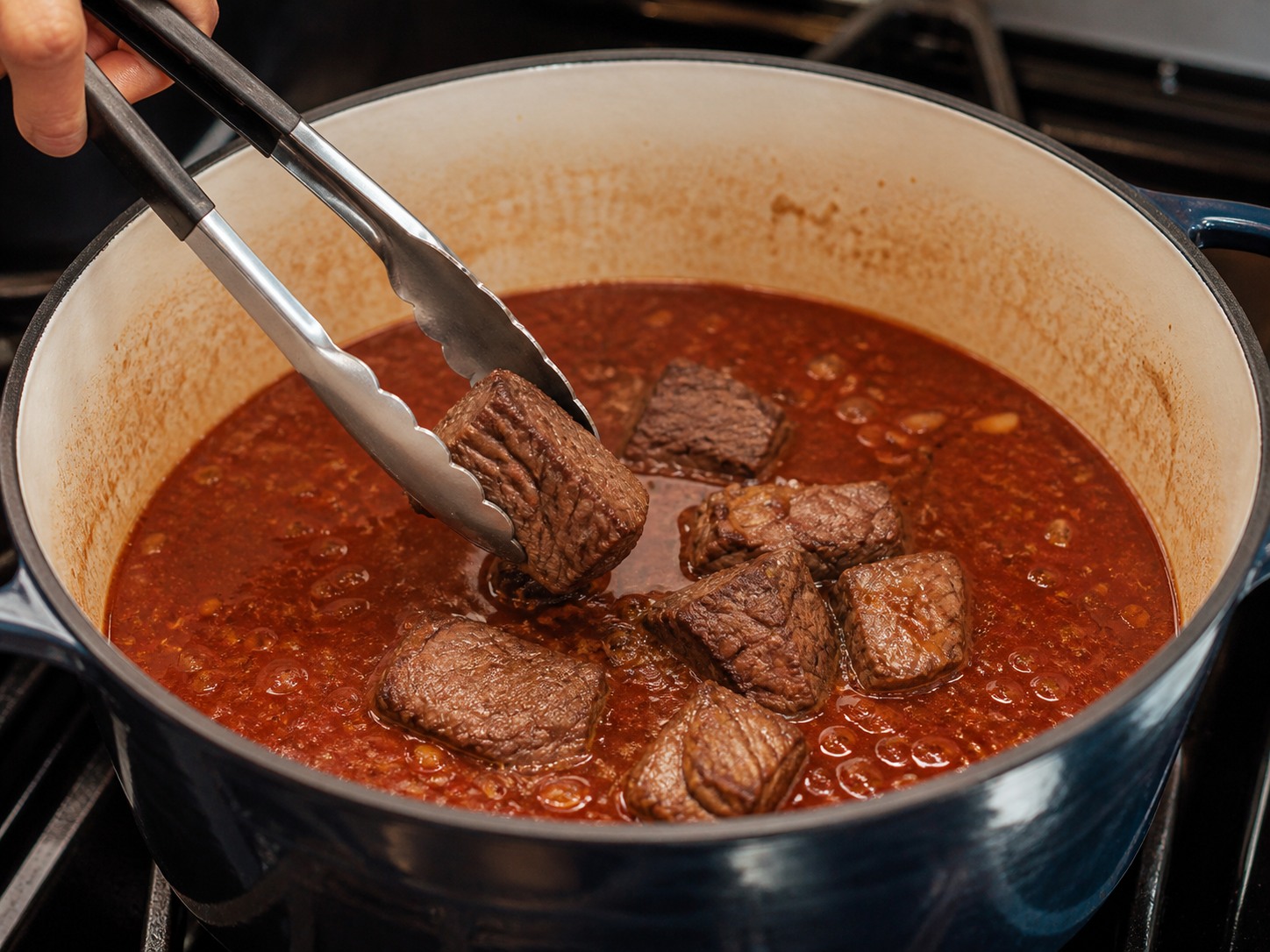 Stifado Daging Sapi Yunani dengan Bawang Kecil — Masukkan daging