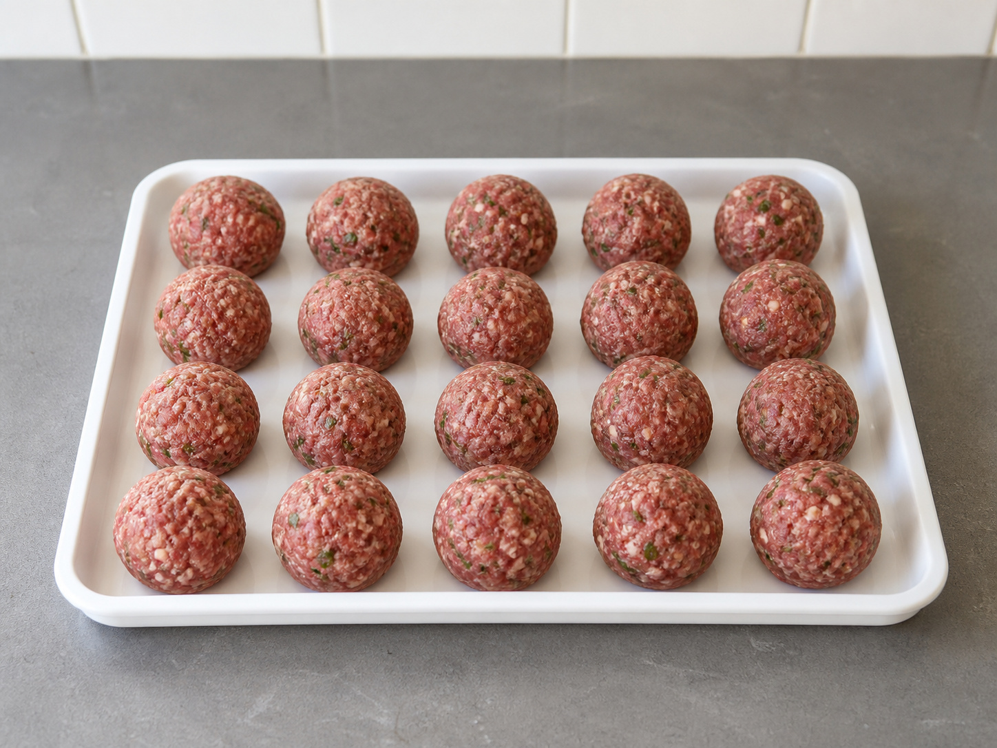 Greek Lamb Meatball and Orzo Soup — Shape twenty meatballs