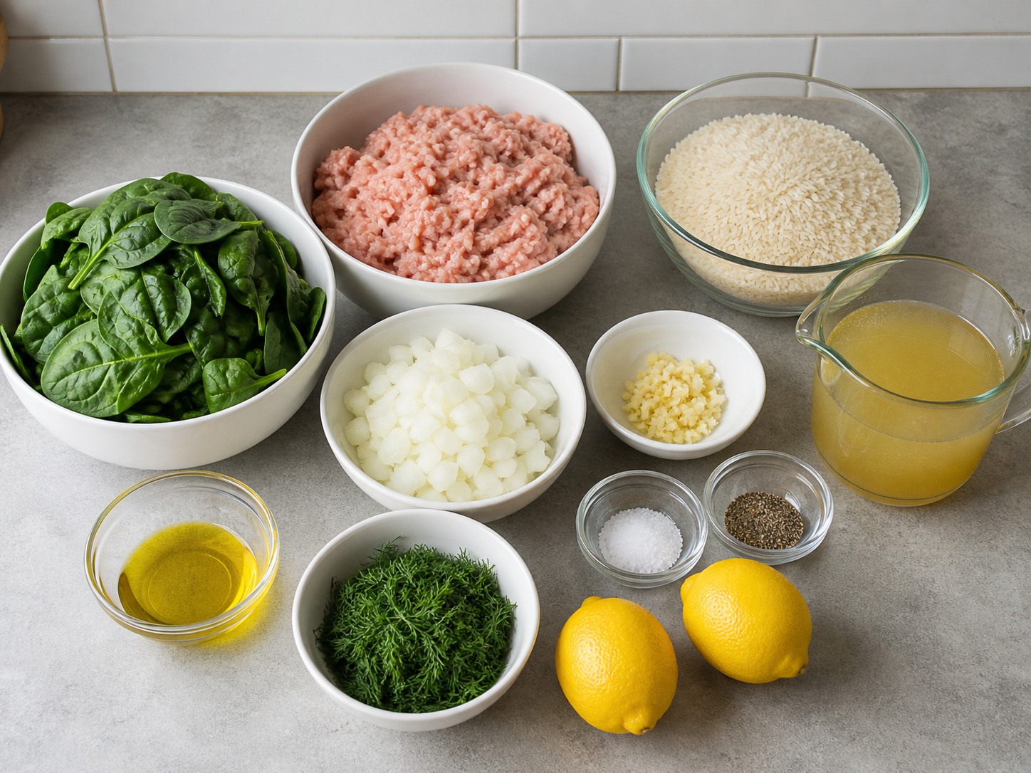 Greek Turkey, Spinach at Dill Rice — ingredients overview