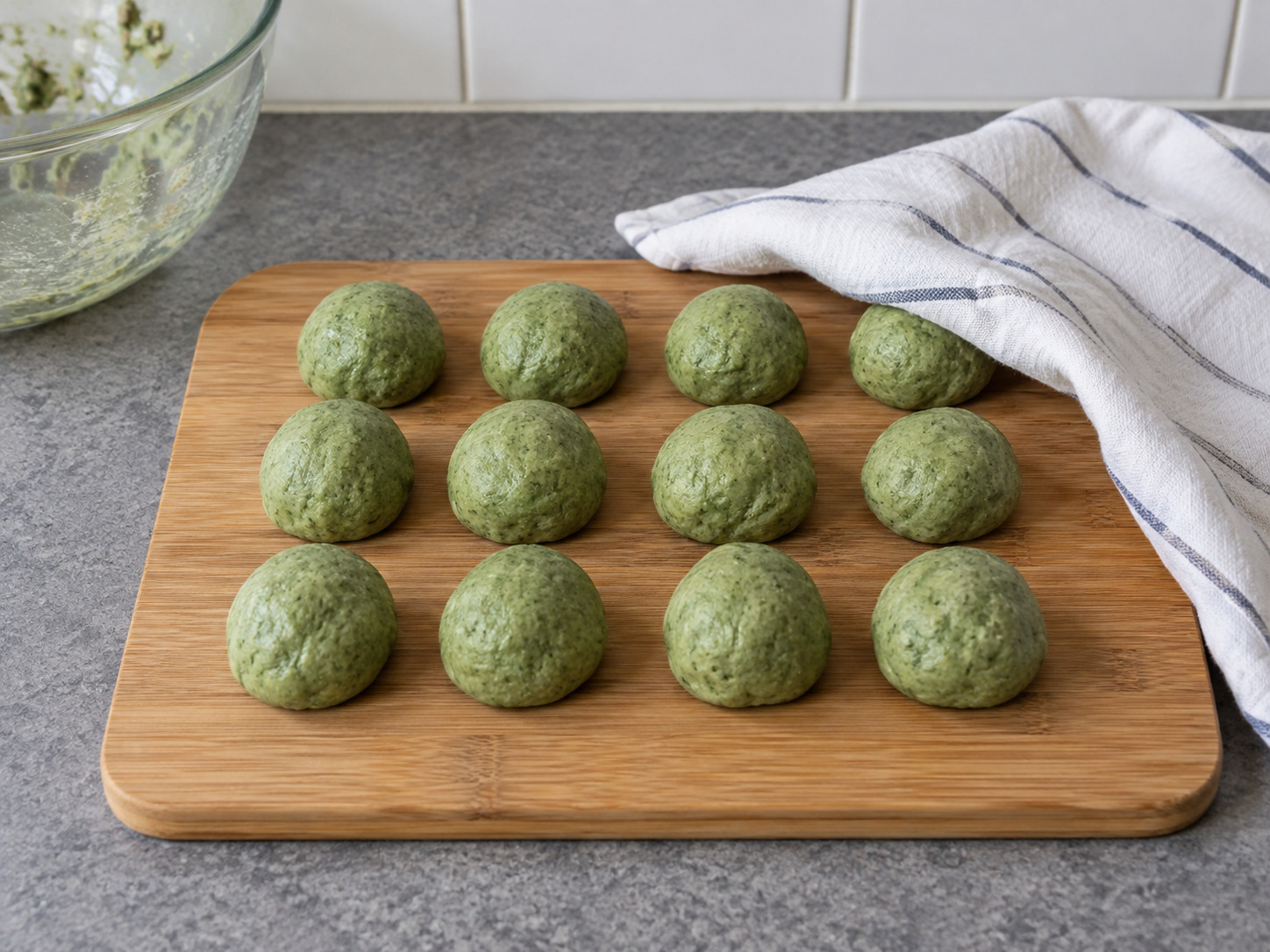 Hakka Mugwort Rice Dumplings — Hatiin ang masa