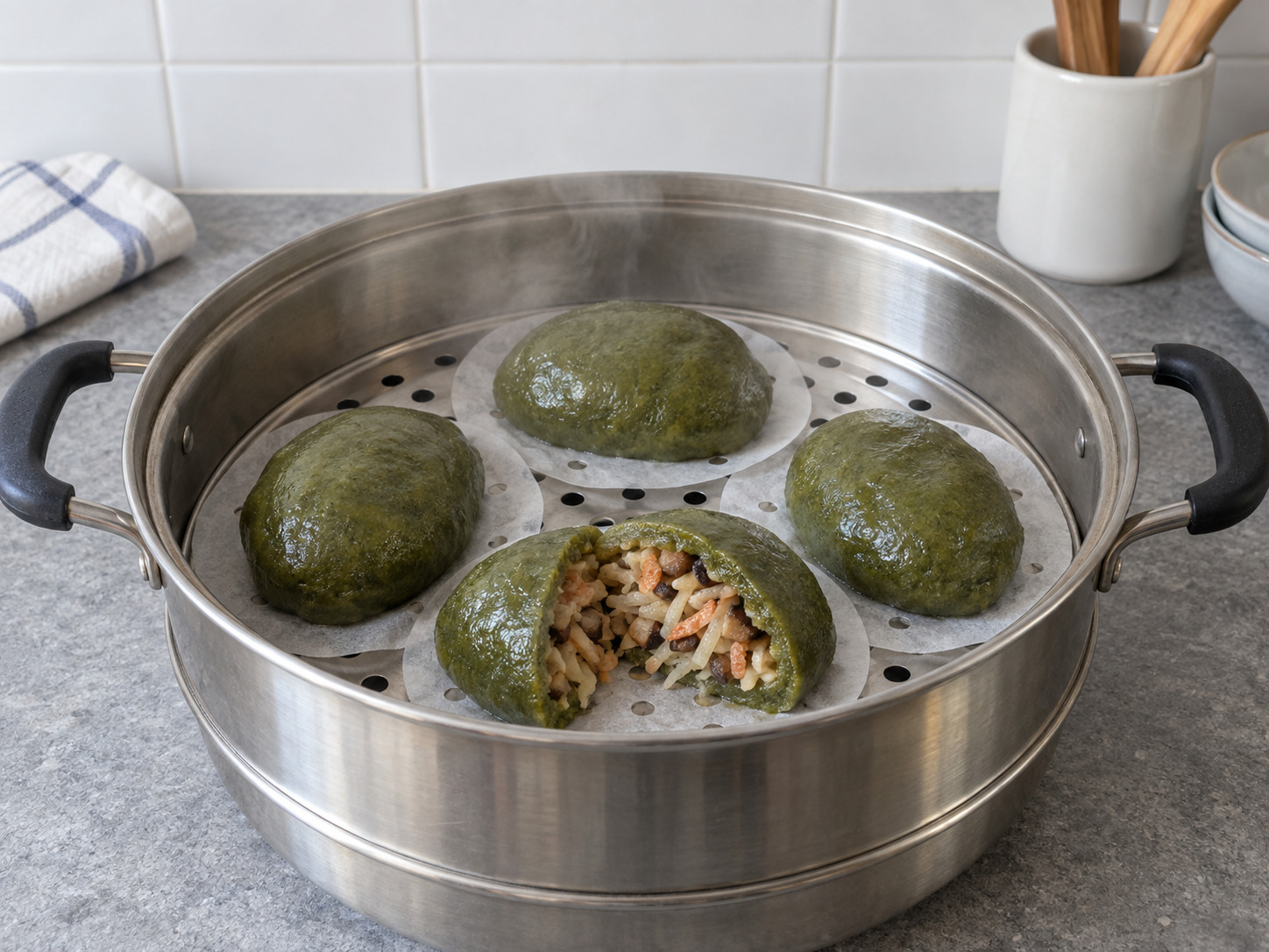 Hakka Mugwort Rice Dumplings — Suriin at ihain