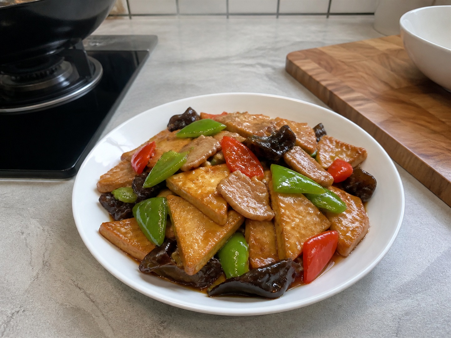 家常豆腐 — 靜置上桌