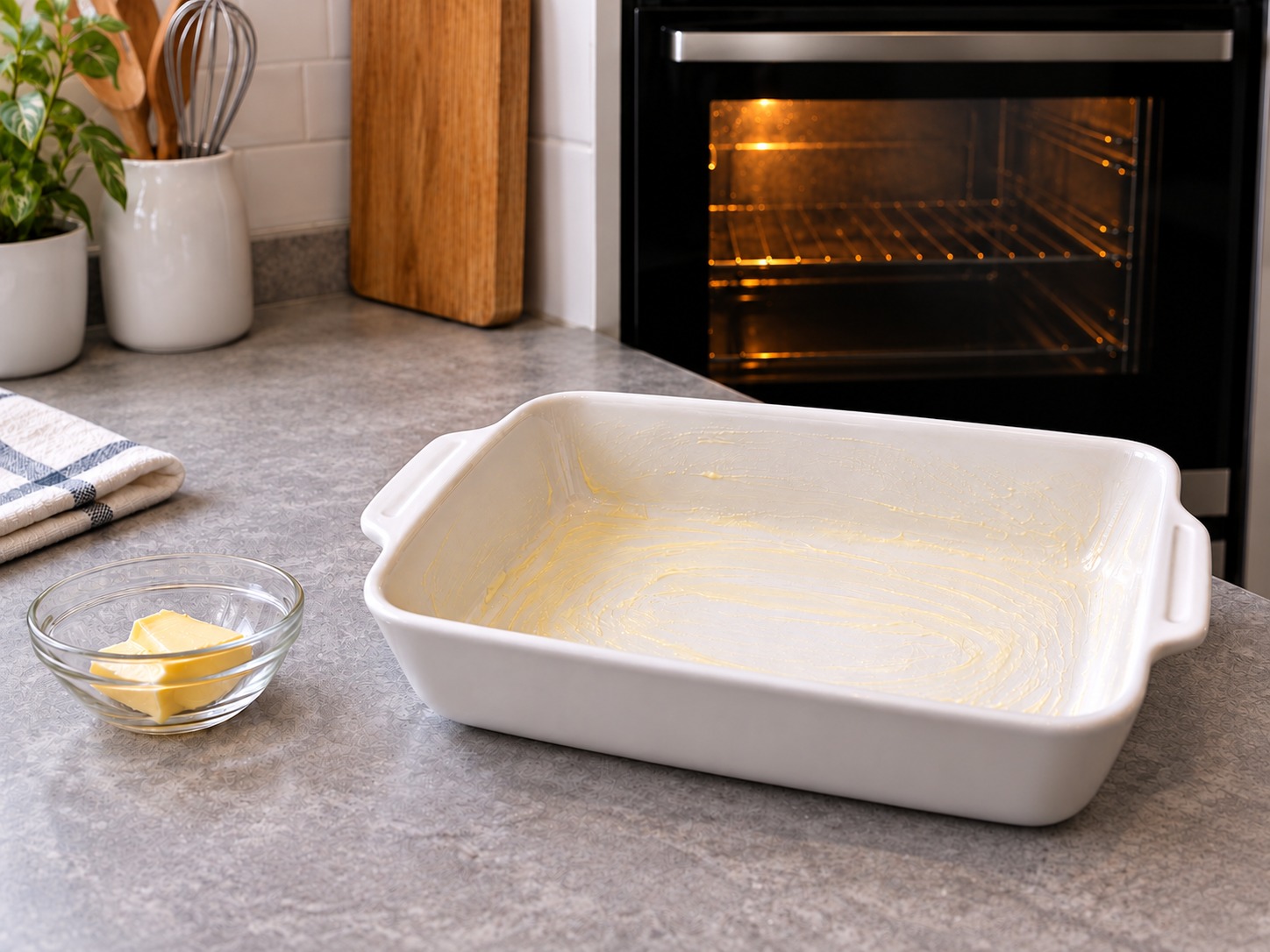 Hong Kong Baked Sago Custard Pudding — Preheat oven to 180°C; grease dish with five grams butter