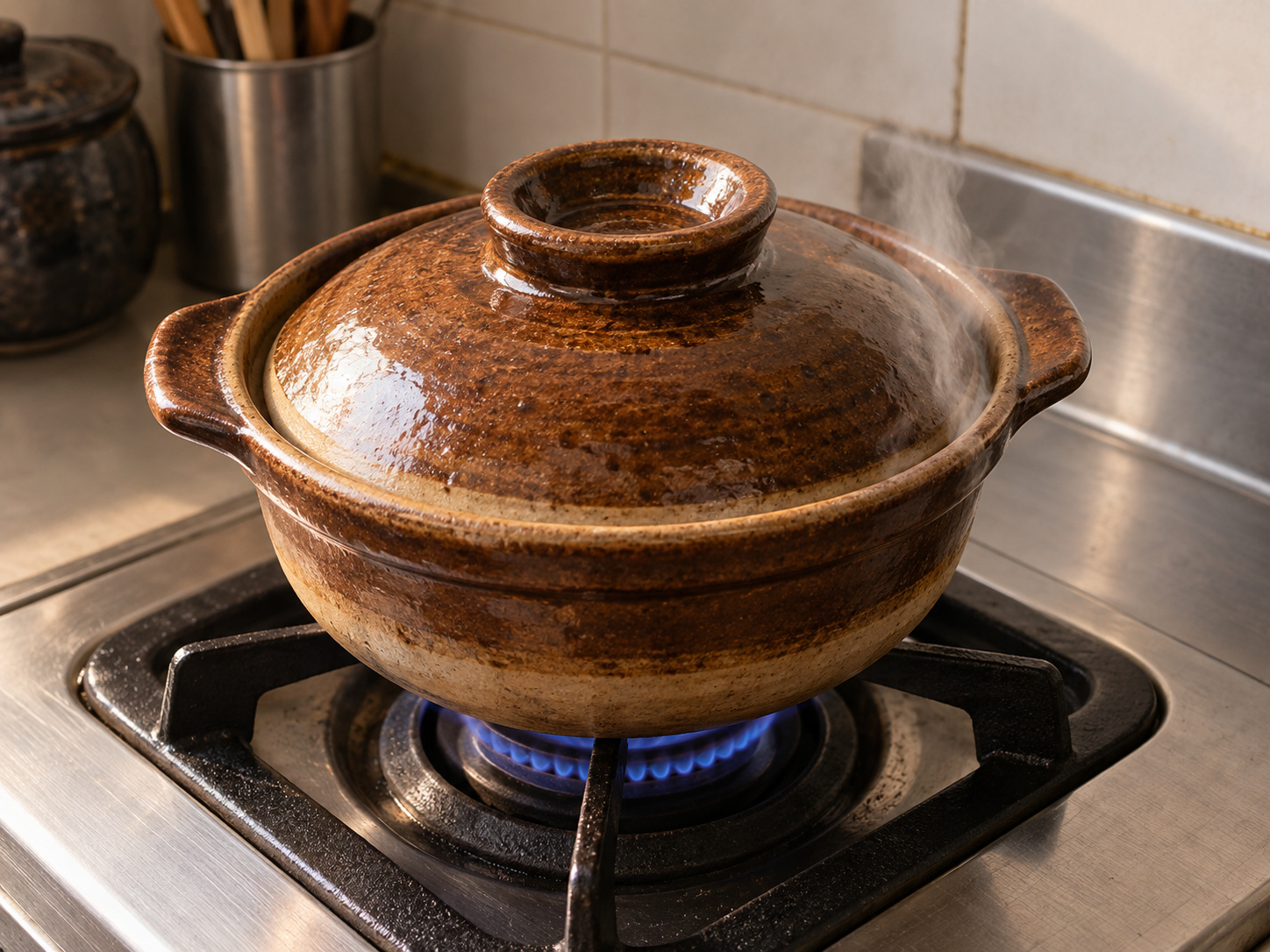 Hong Kong Claypot Rice na may Cured Meats — Lutuin sa mahinang apoy